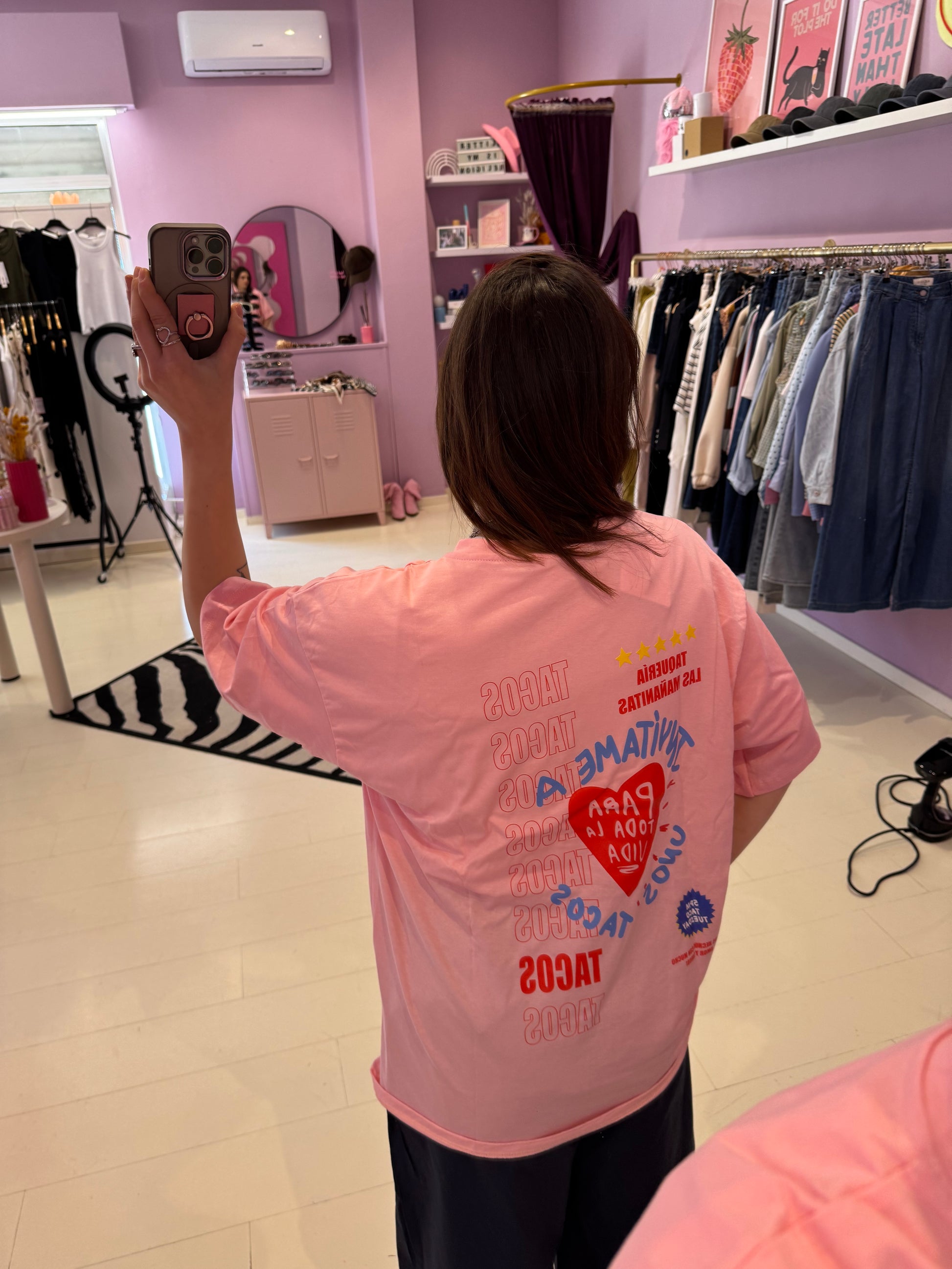 T-Shirt Tacos Rosa