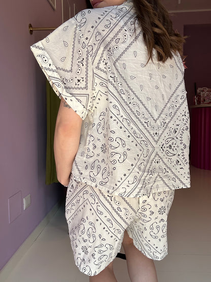 Camicia Bandana Bianca