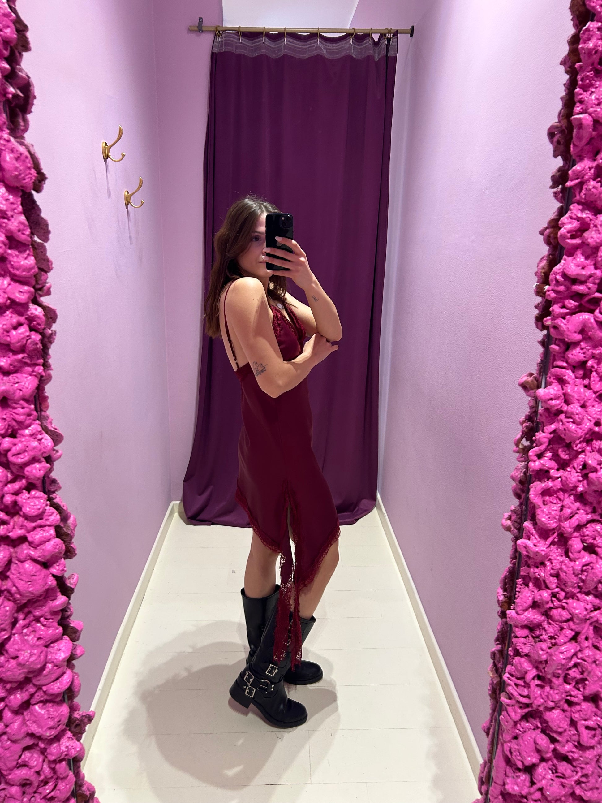 Sottoveste Agata Bordeaux