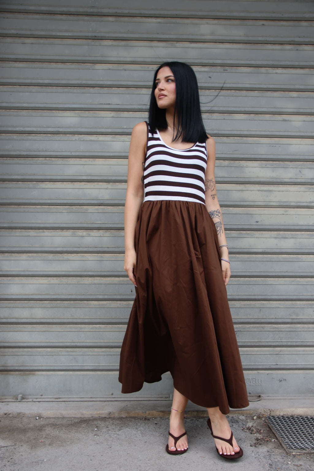 Abito Stripes Choco
