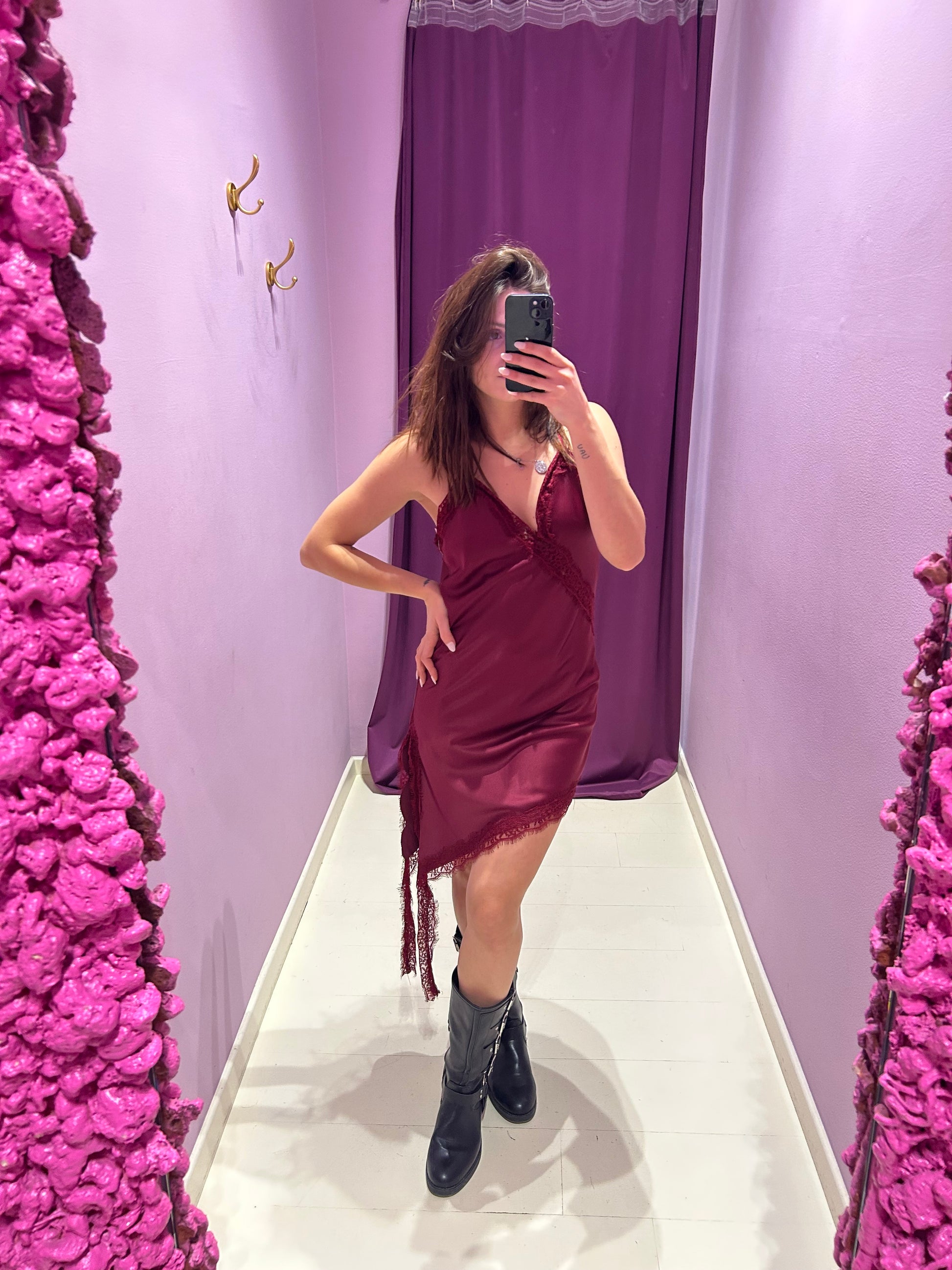 Sottoveste Agata Bordeaux