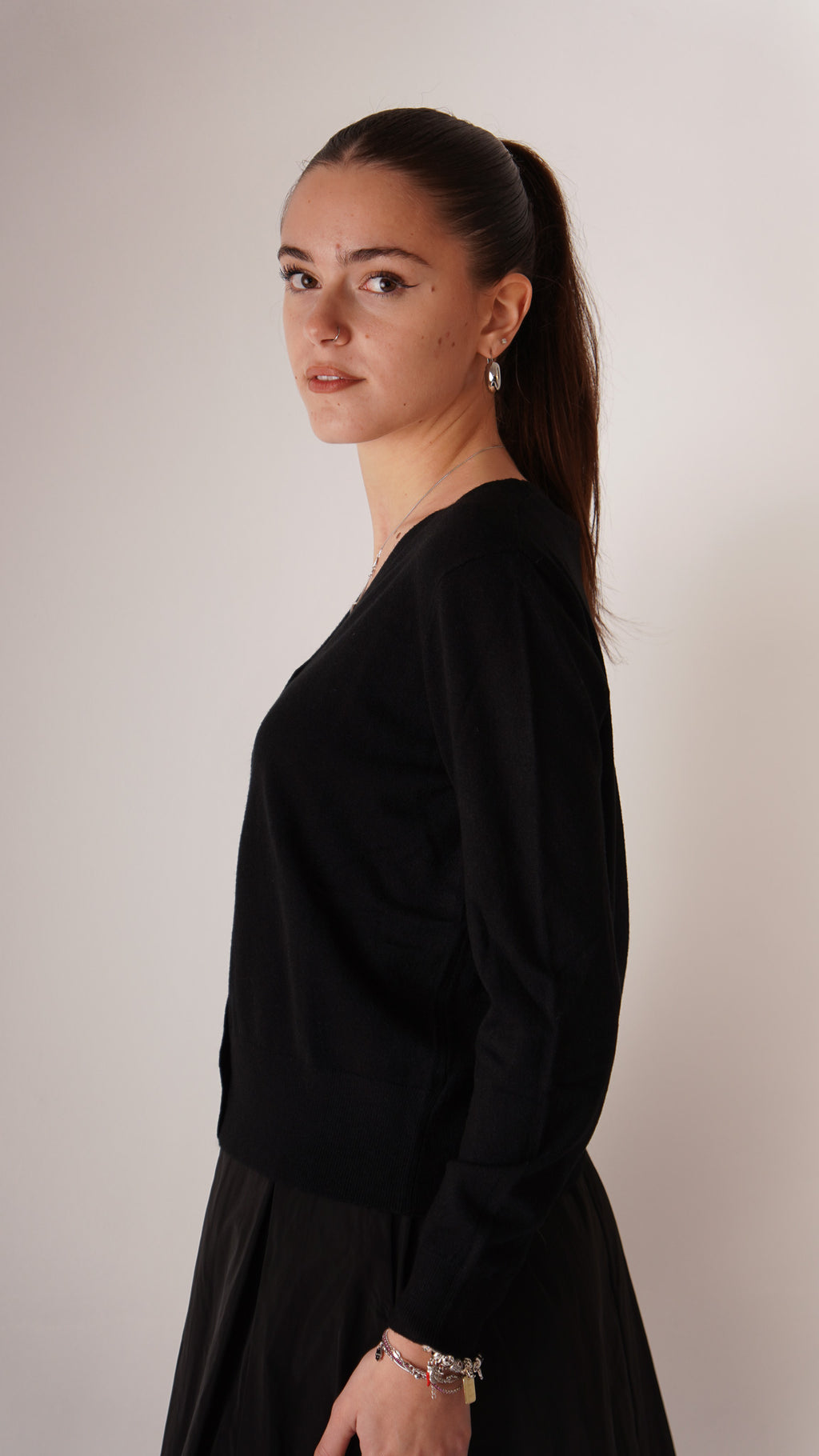 Cardigan  Basic Nero