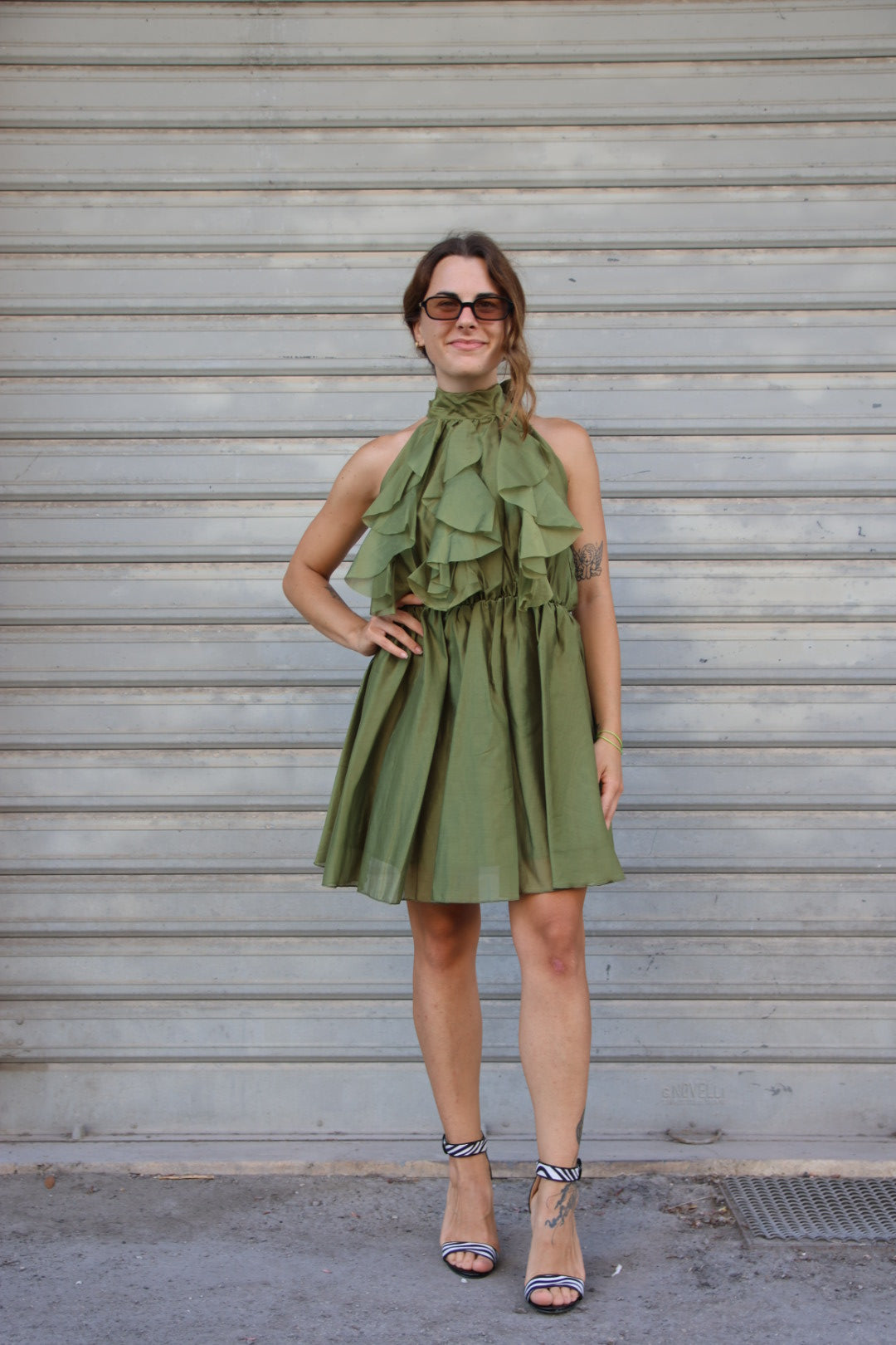 Vestito Mel Verde Acido