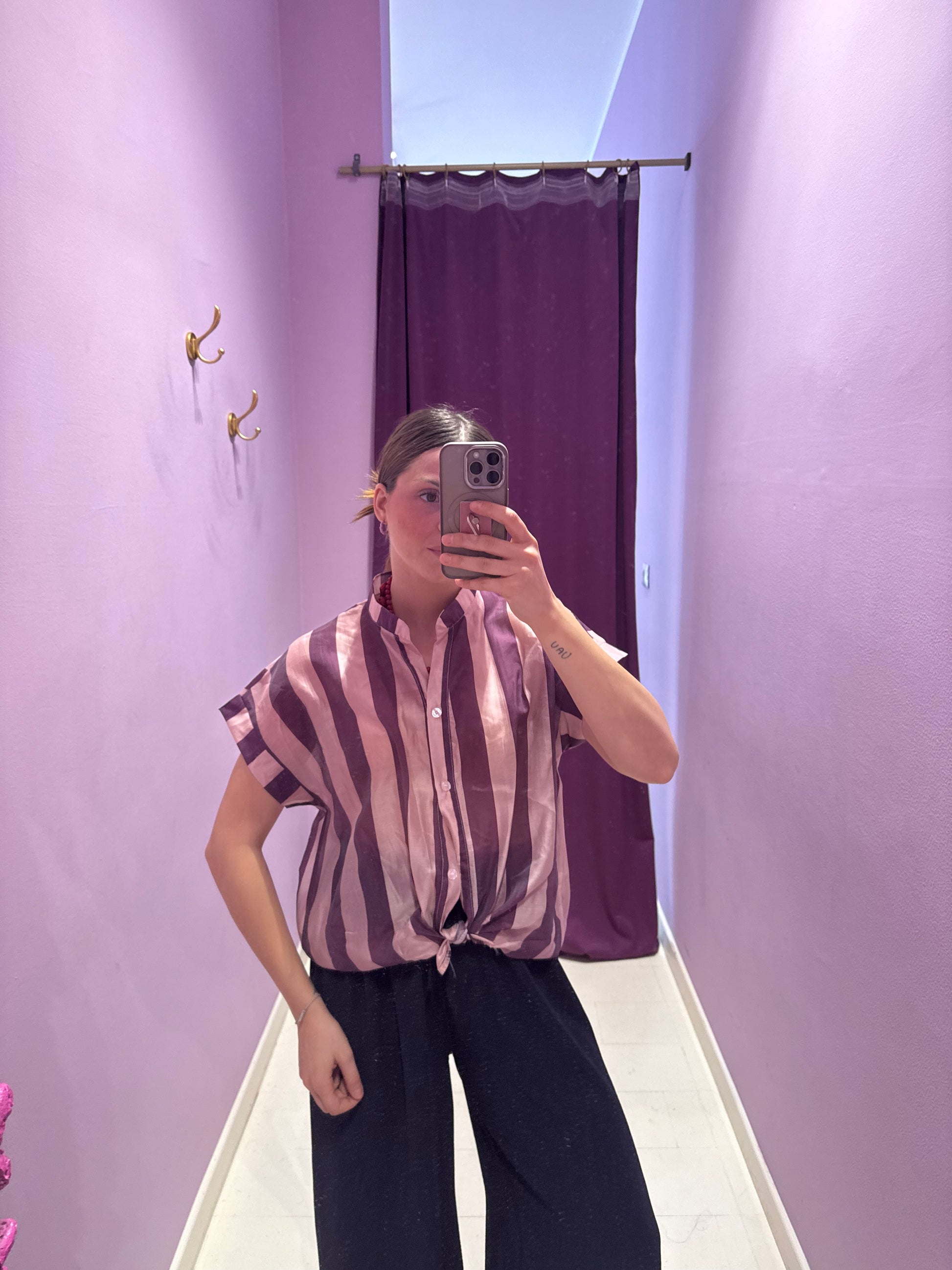 Camicia Lanzarote Malva/Rosa