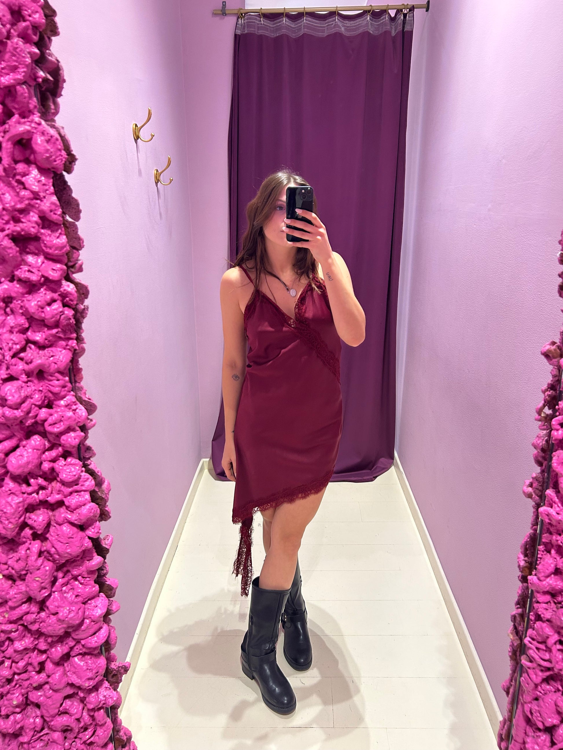 Sottoveste Agata Bordeaux