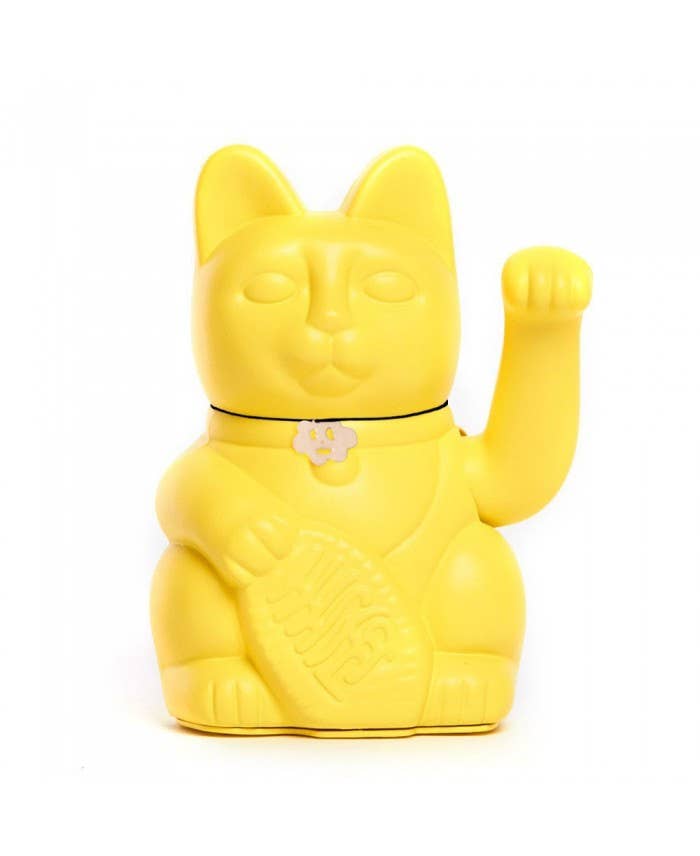 Luckycat M - giallo limone