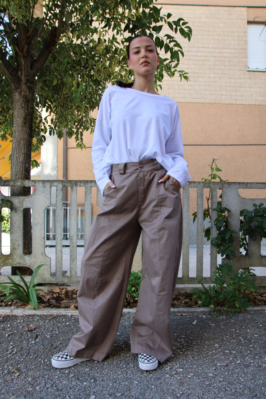 Pantalone Flora Tortora