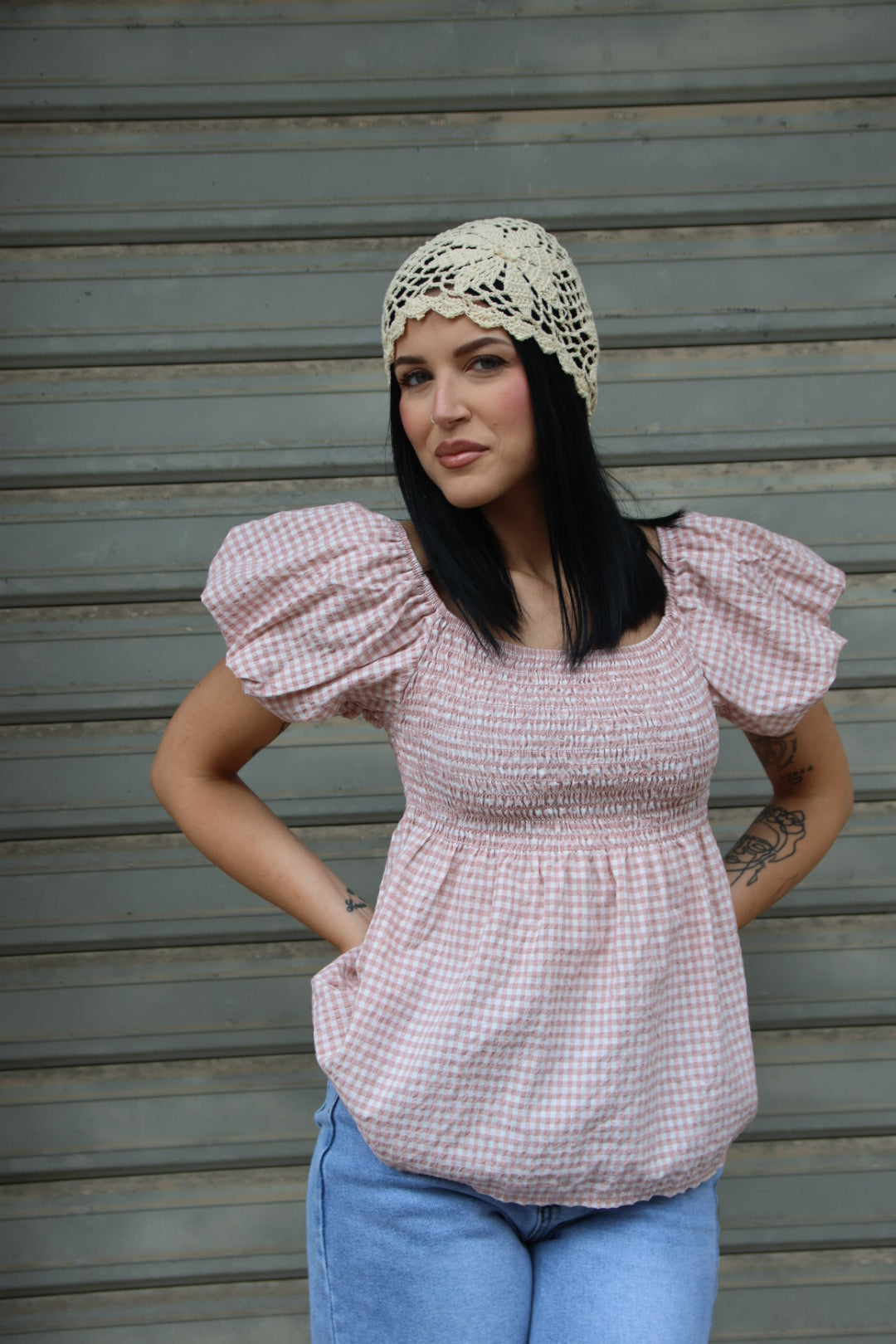 Maglia Vichy Rosa