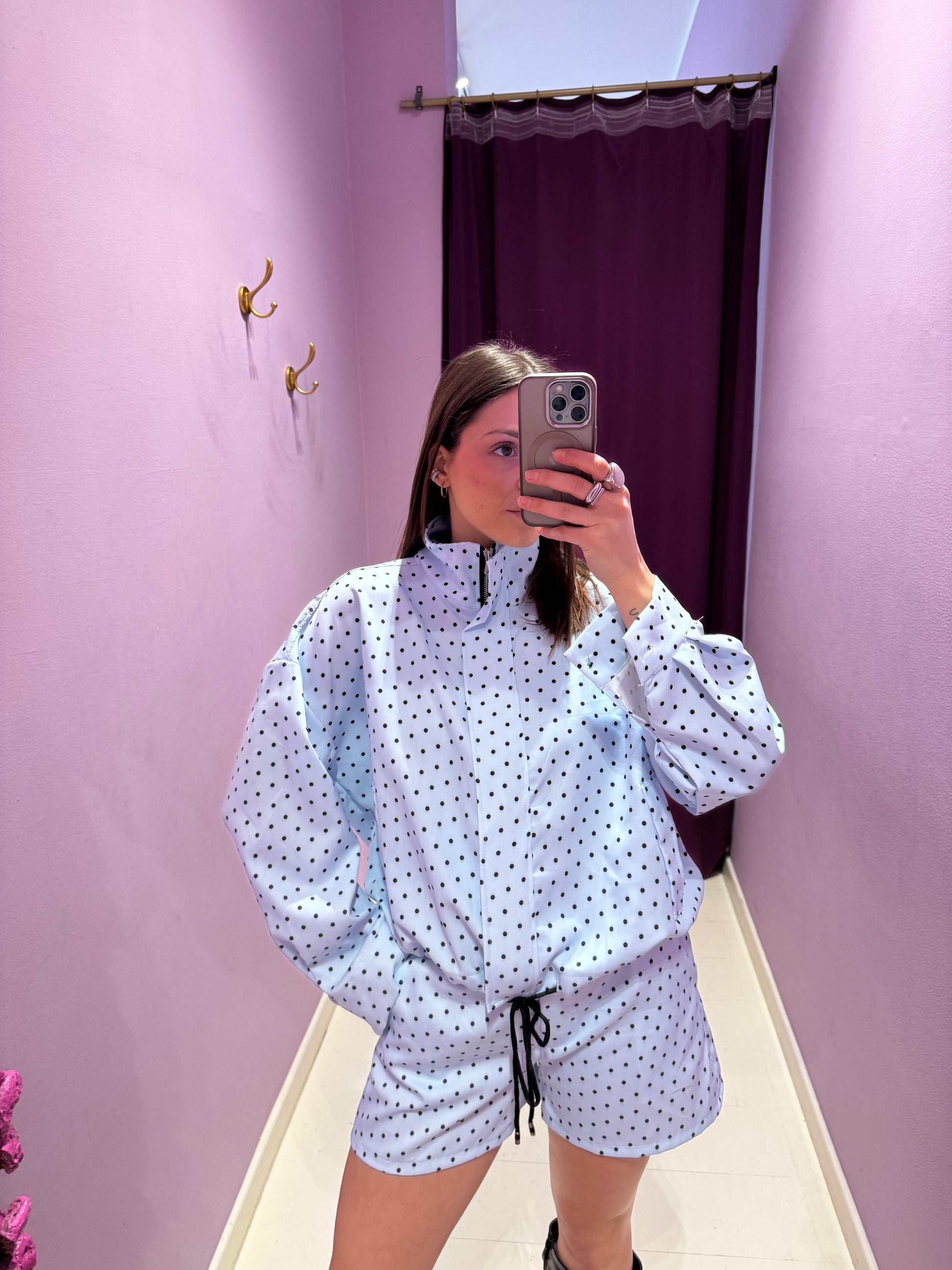 Coordinato Polka Celeste