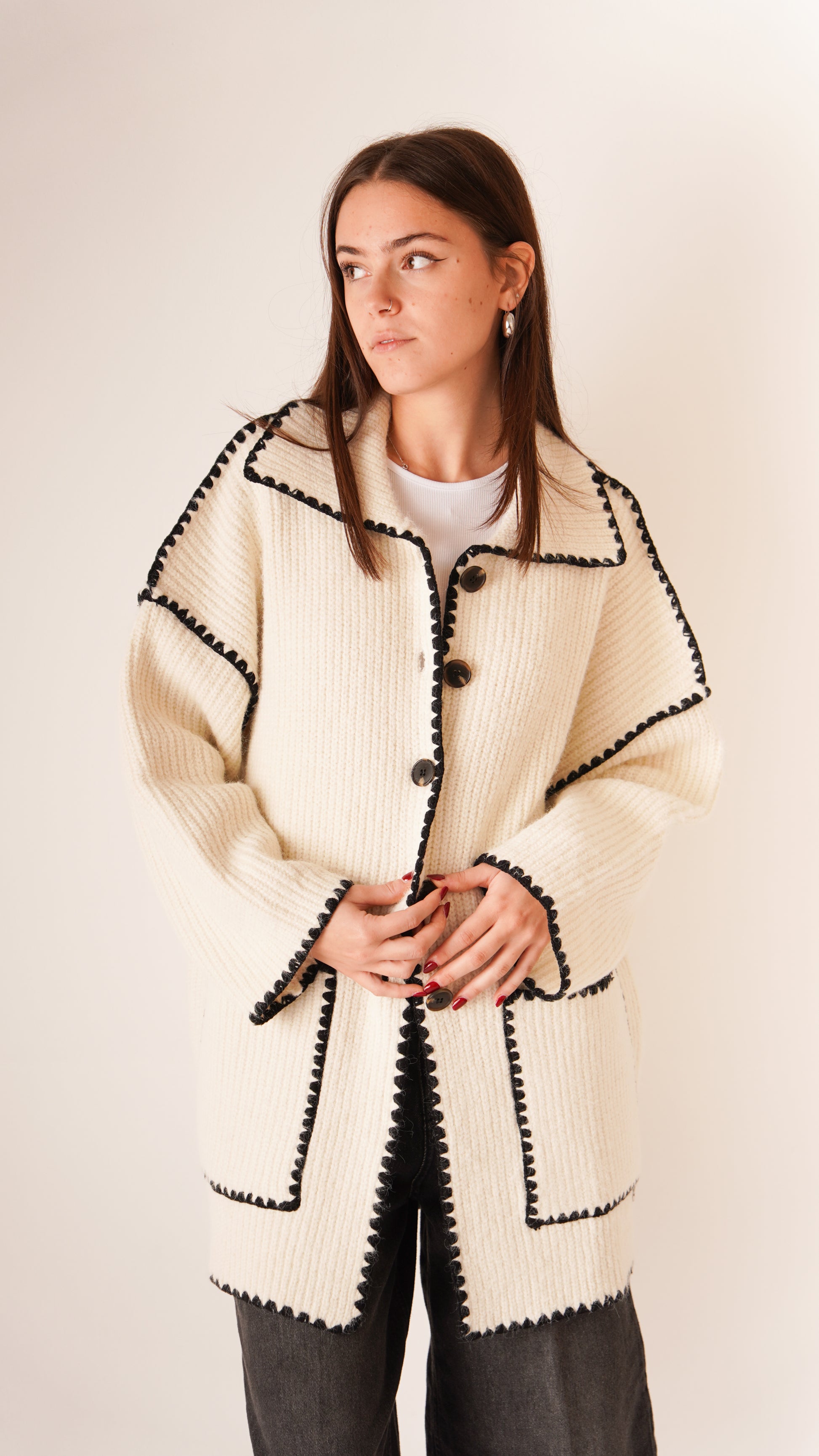 Maxi Maglia Cozy Panna