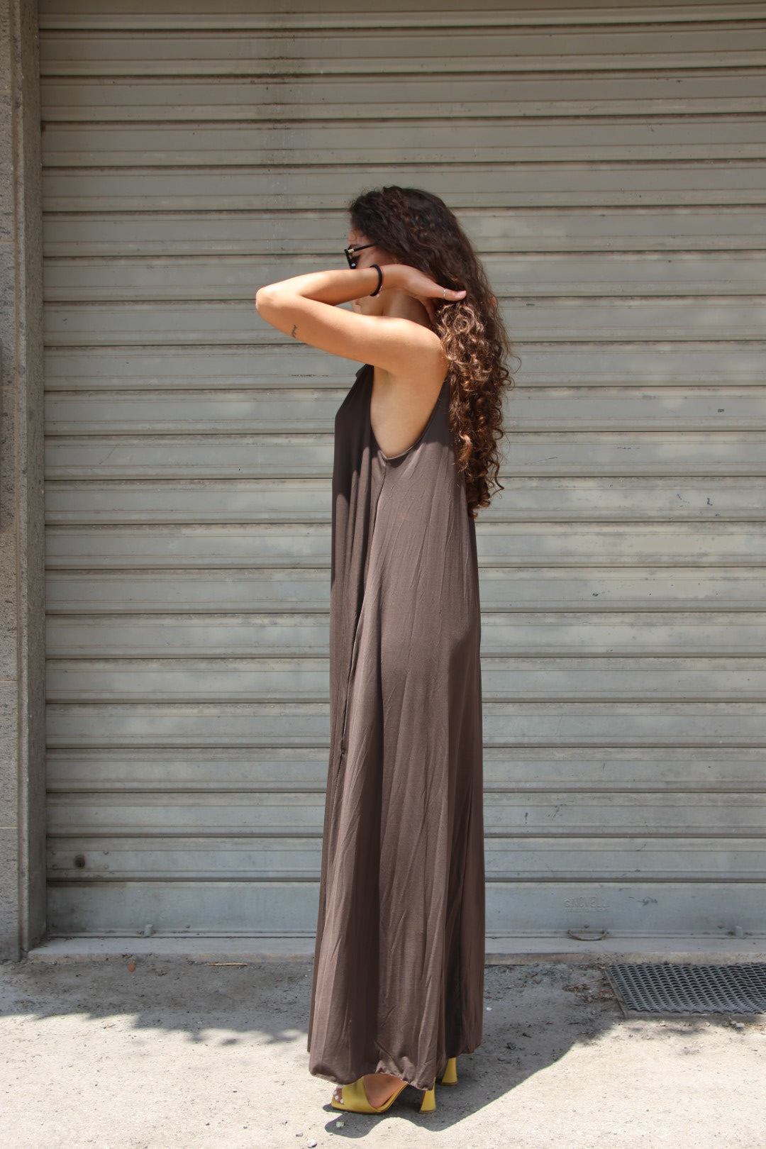 Vestito Yolanda Marrone