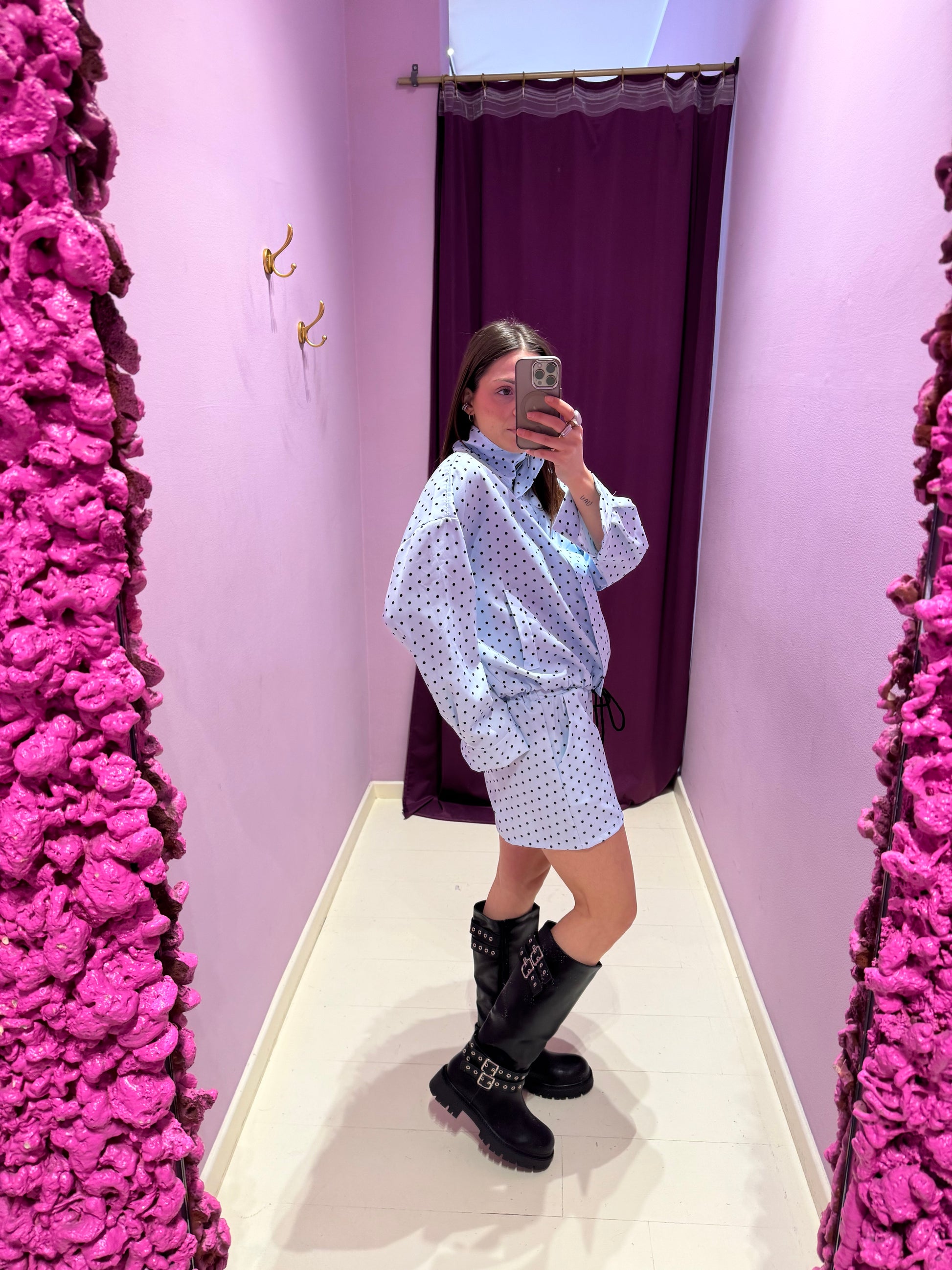Coordinato Polka Celeste