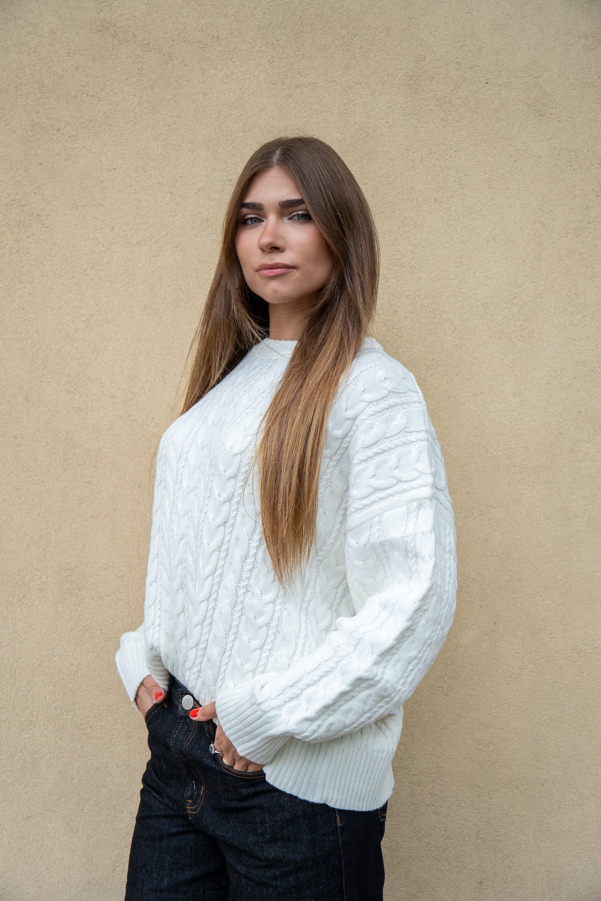 Maglione Camille Bianco