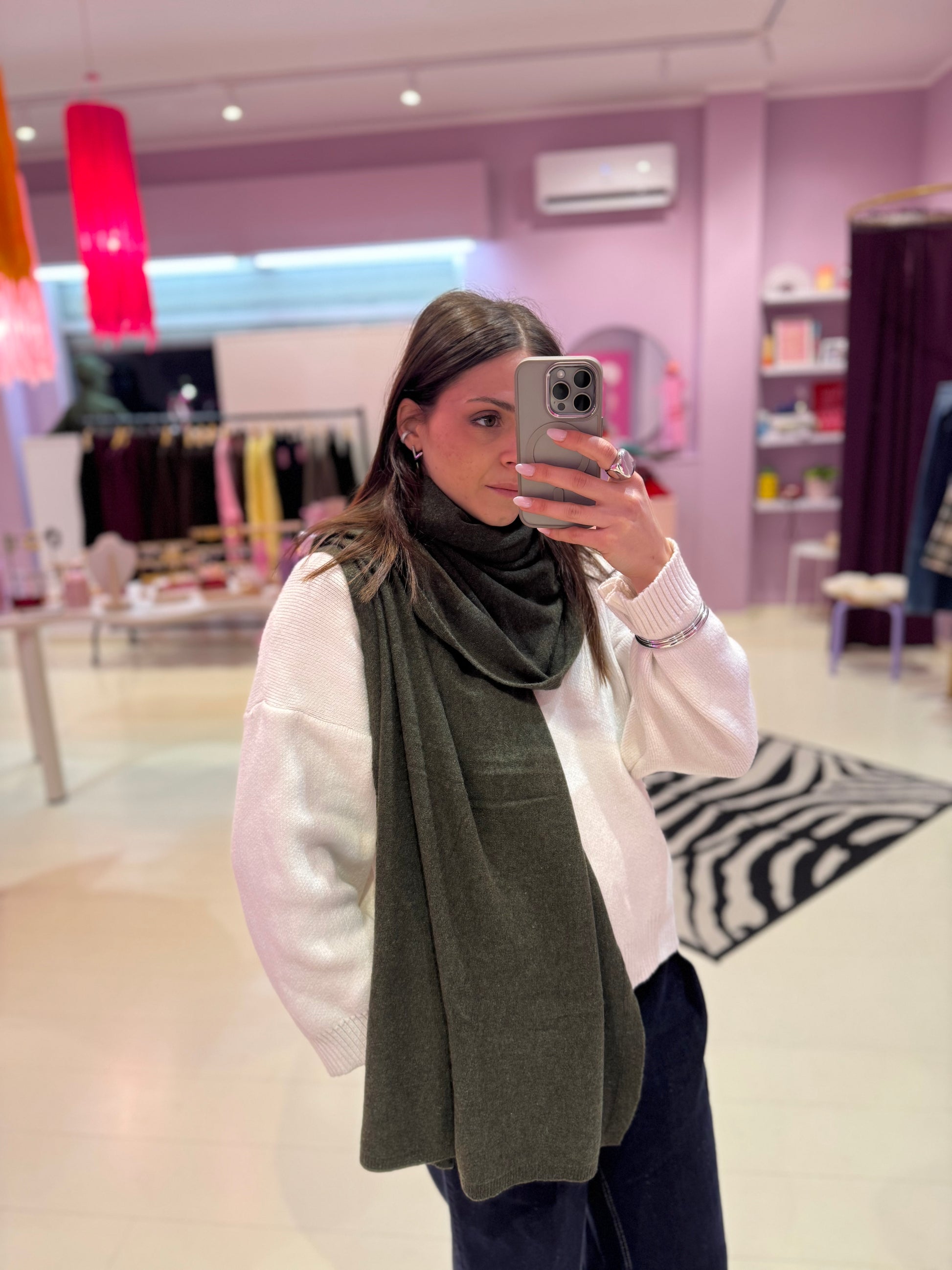 Sciarpa Misto Cashmere Verdone