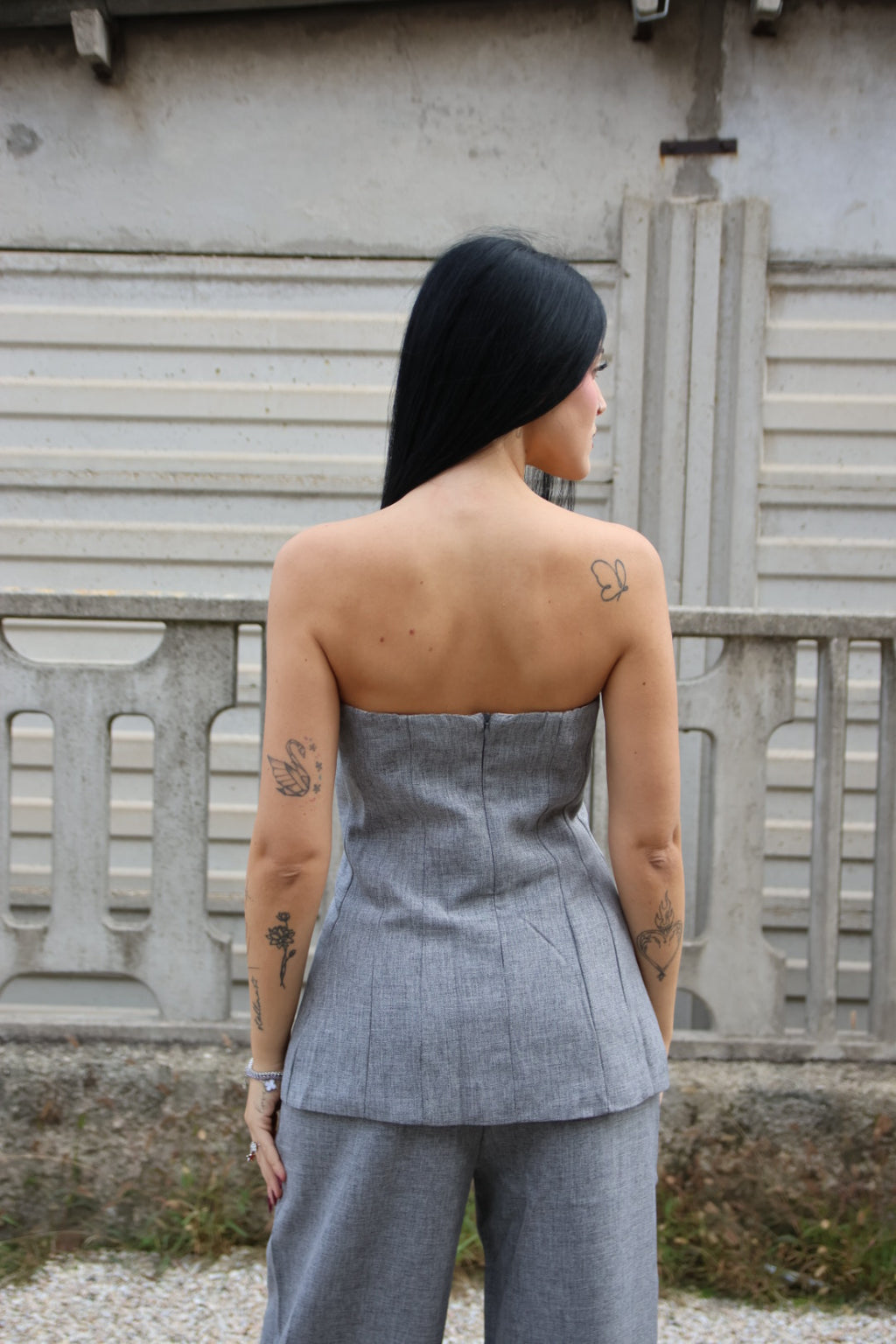 Top Diana Grigio
