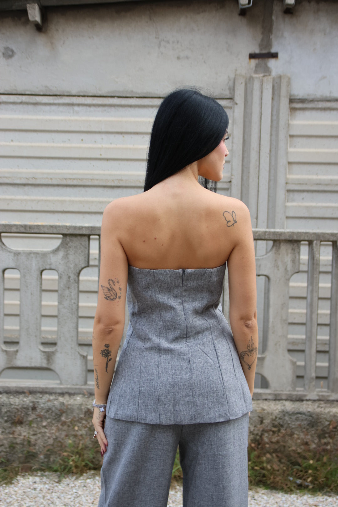 Top Diana Grigio