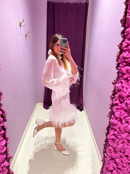 Dress Plume Bianco
