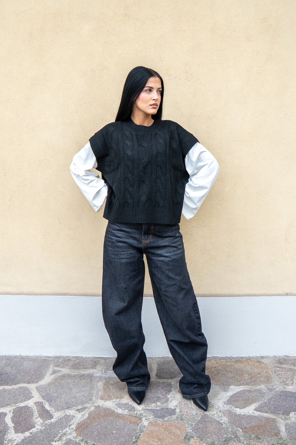 Gilet Iris Nero