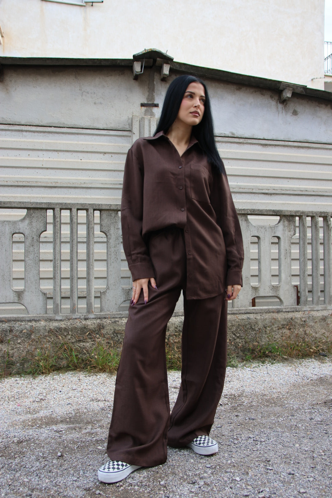 Pantalone Diana Choco