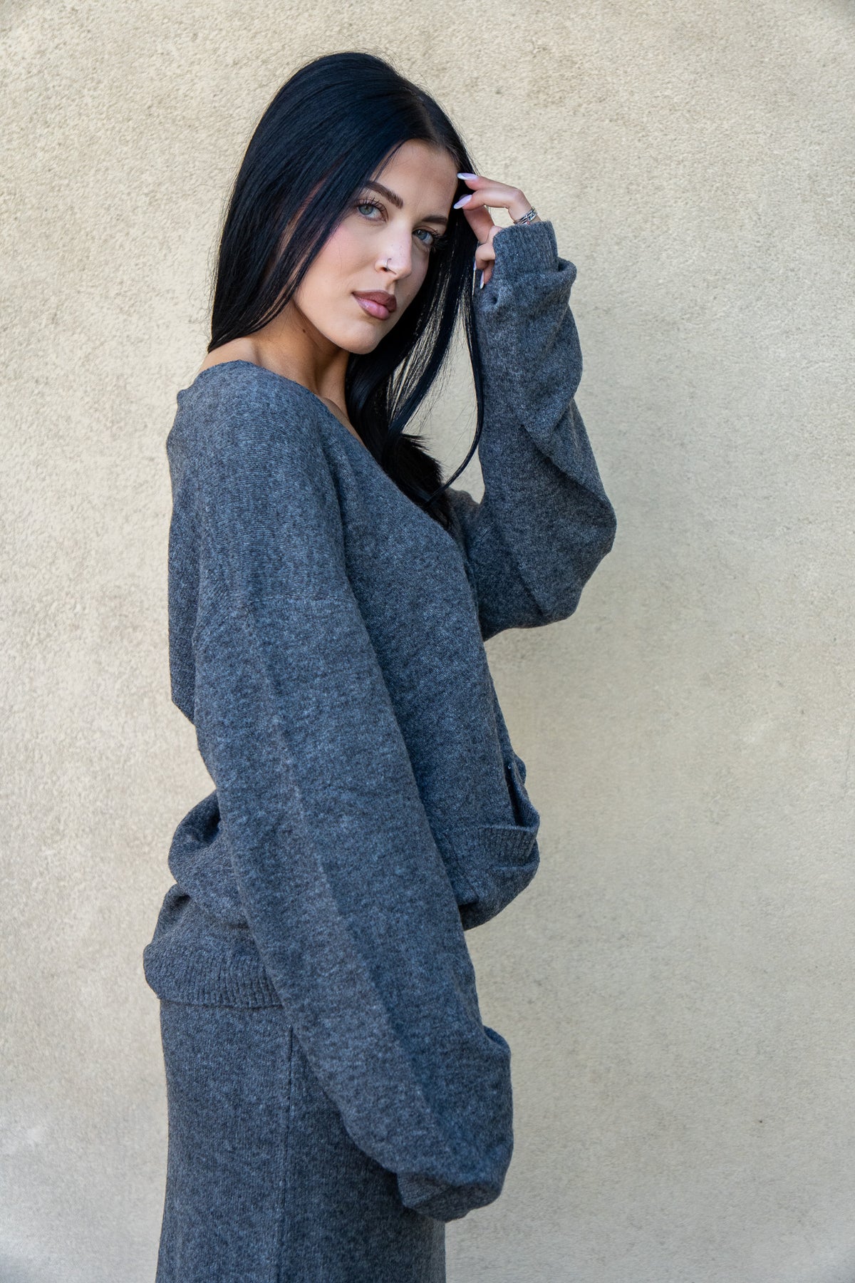 Cardigan Melrose Grigio