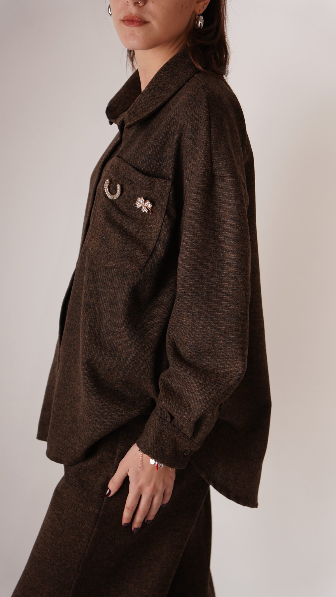 Camicia Lia marrone