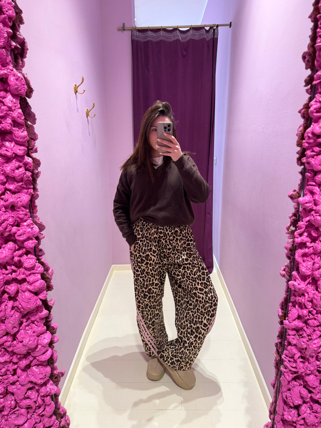 Panta Leopard Rosa