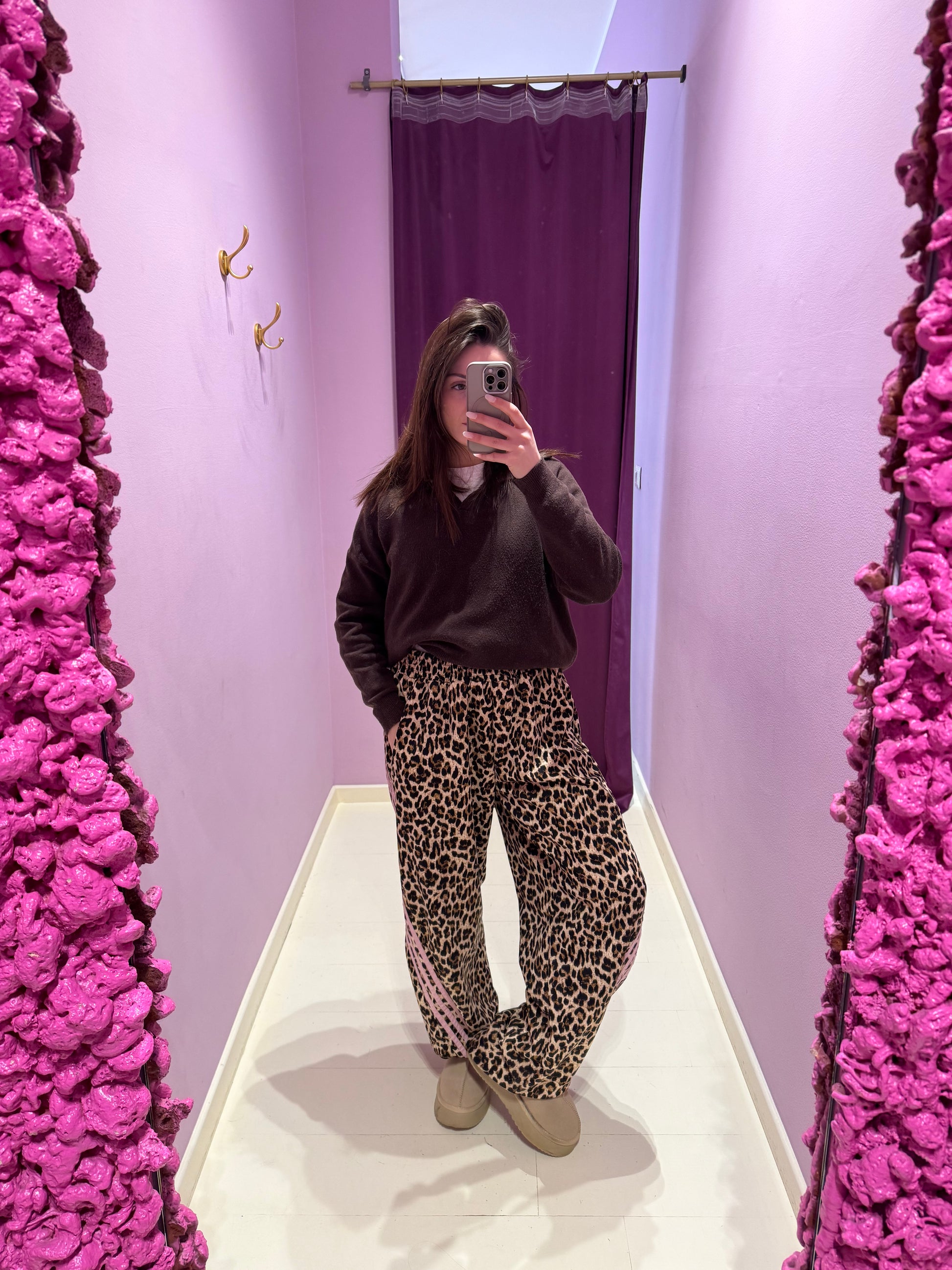 Panta Leopard Rosa