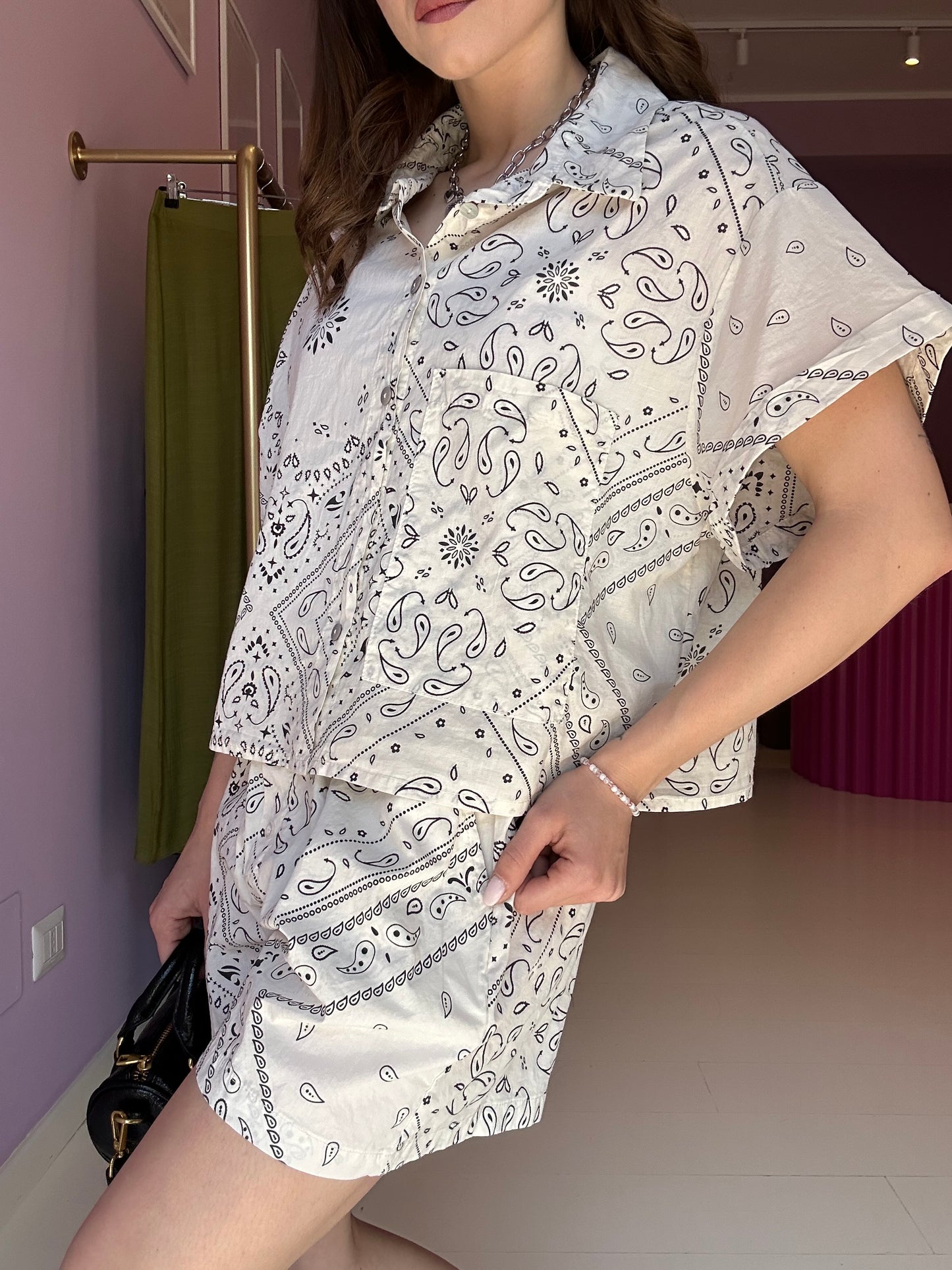 Camicia Bandana Bianca