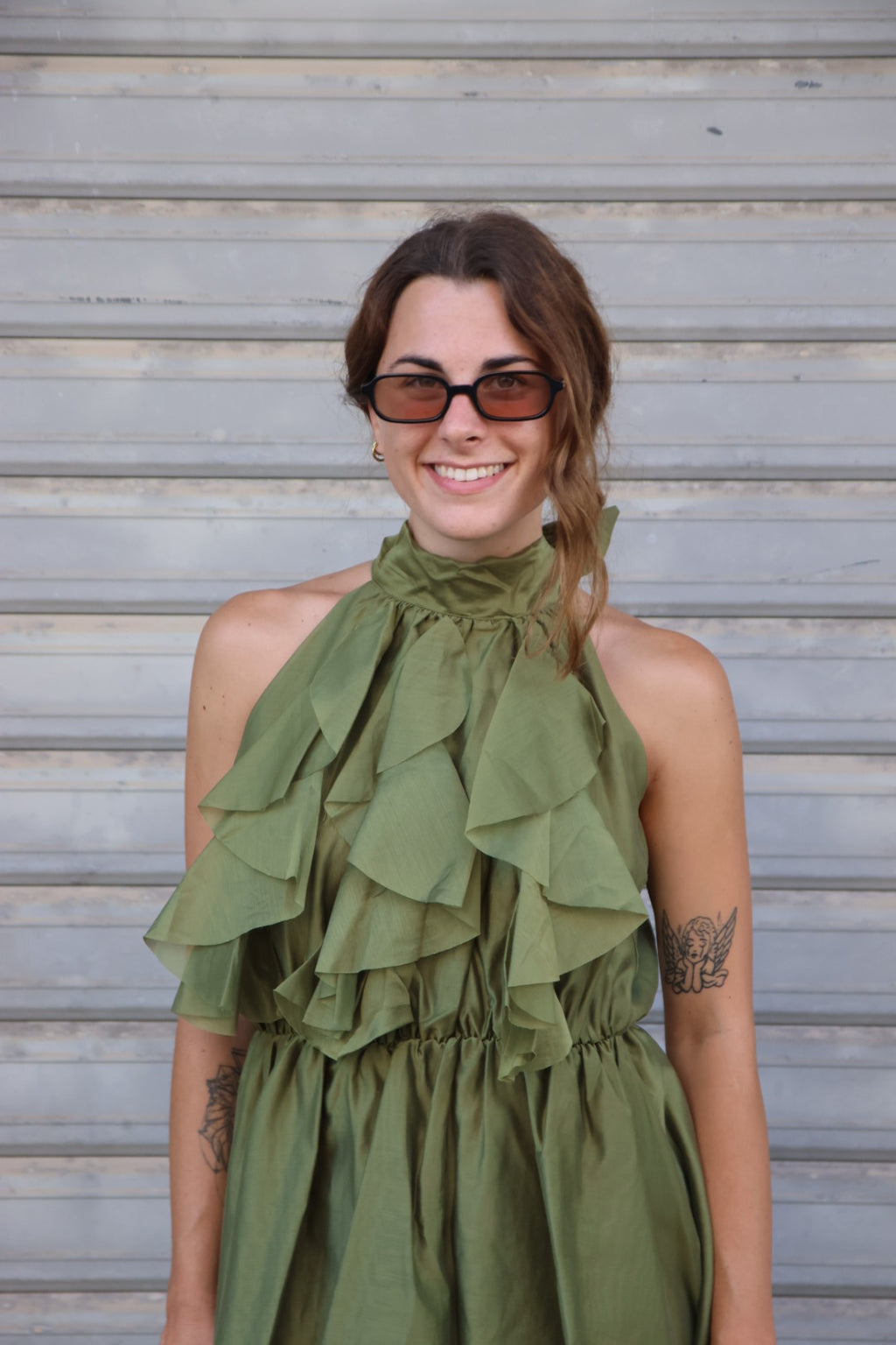 Vestito Mel Verde Acido