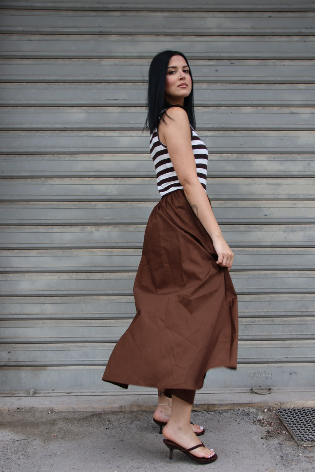 Abito Stripes Choco