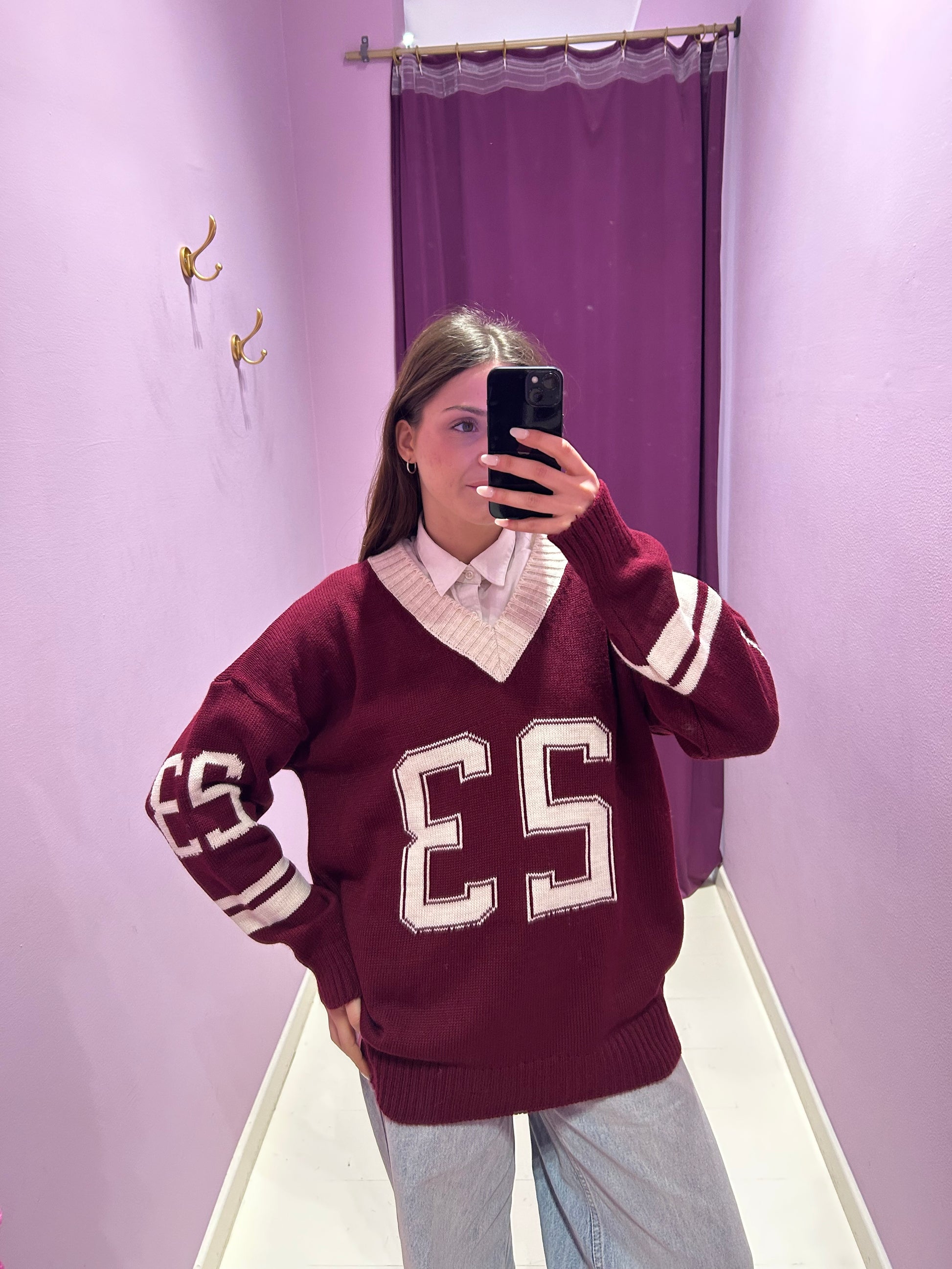 Maglione Glenn Bordeaux