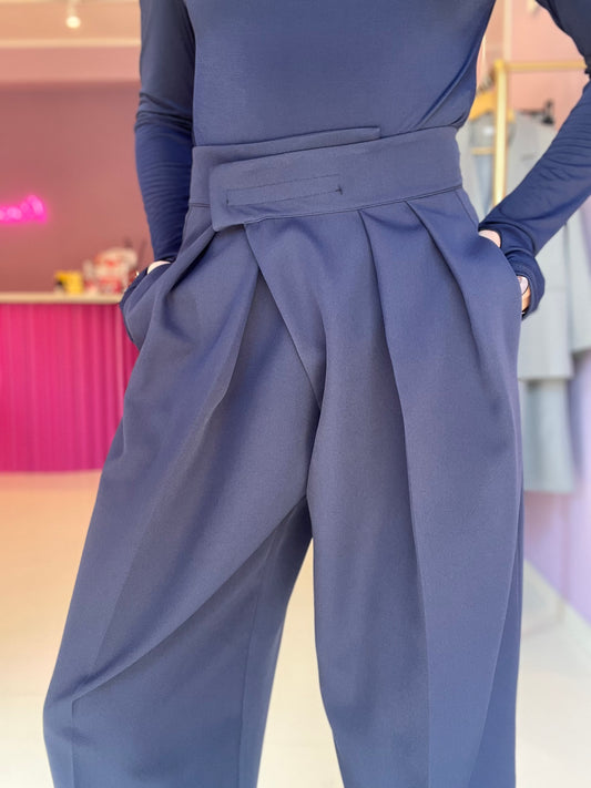 Pantalone Strappo Blu