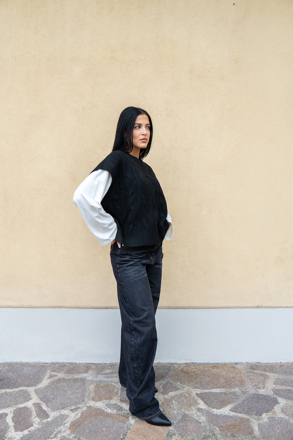 Gilet Iris Nero