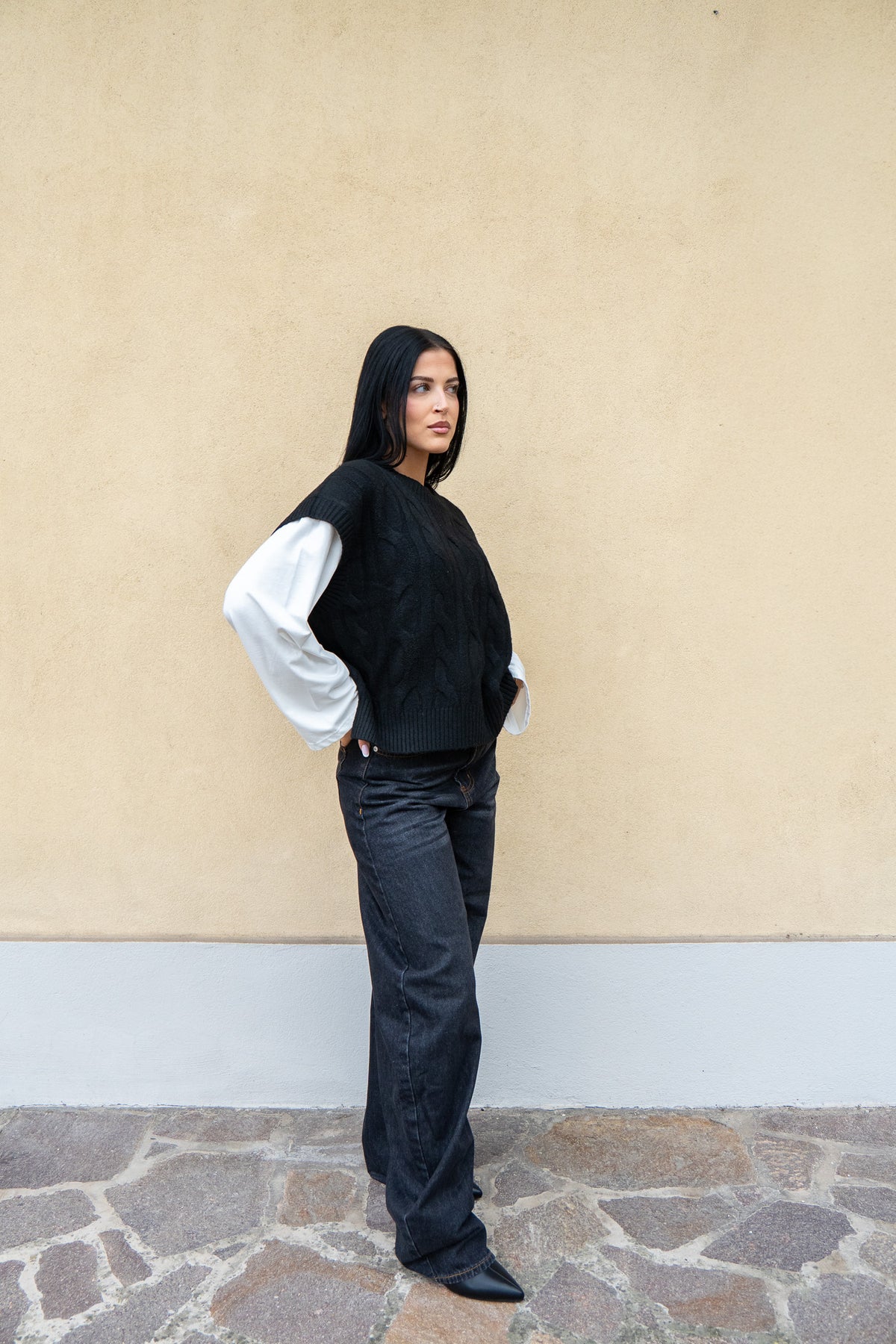 Gilet Iris Nero