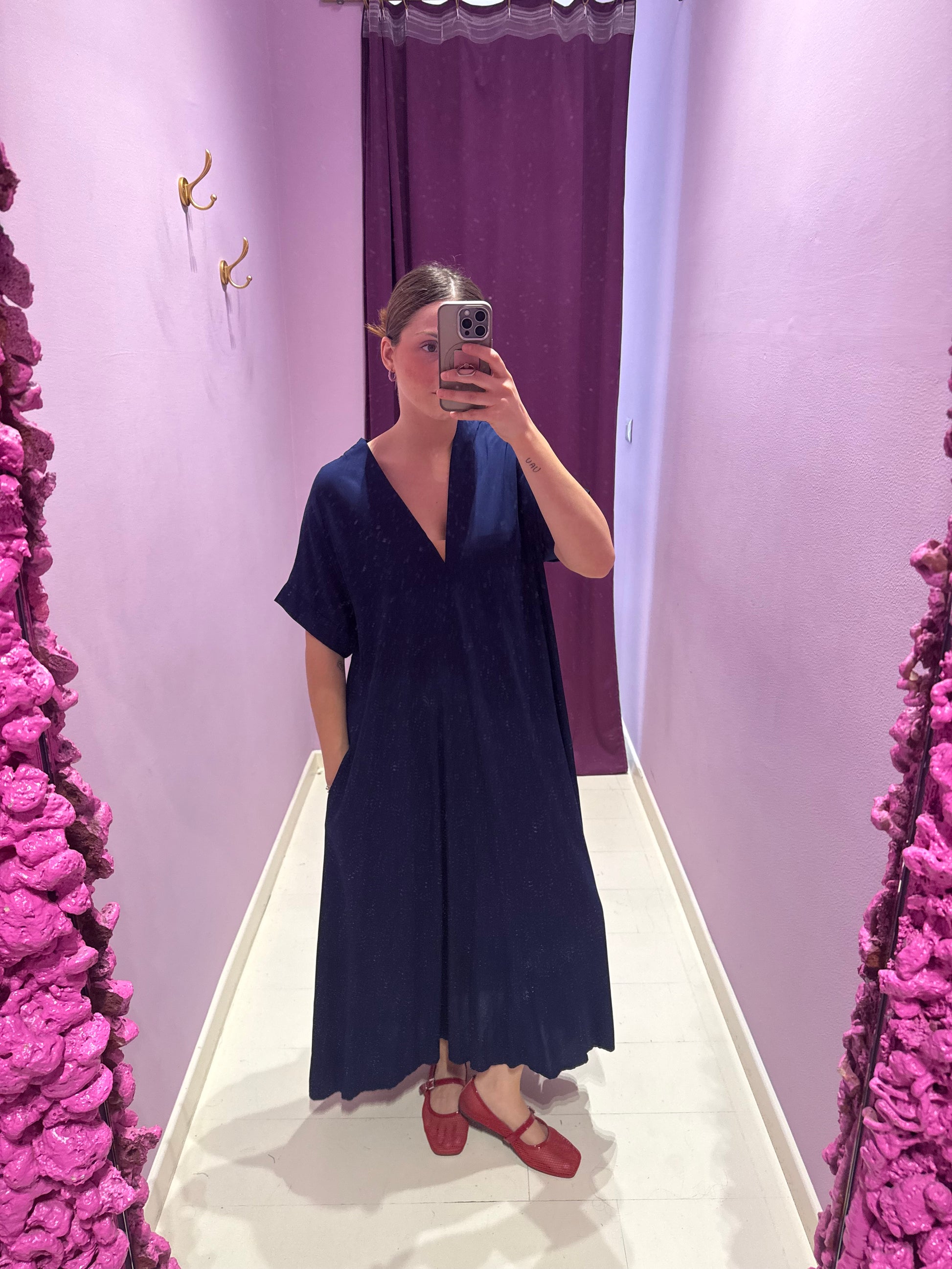 Abito Kimono Blu Royal