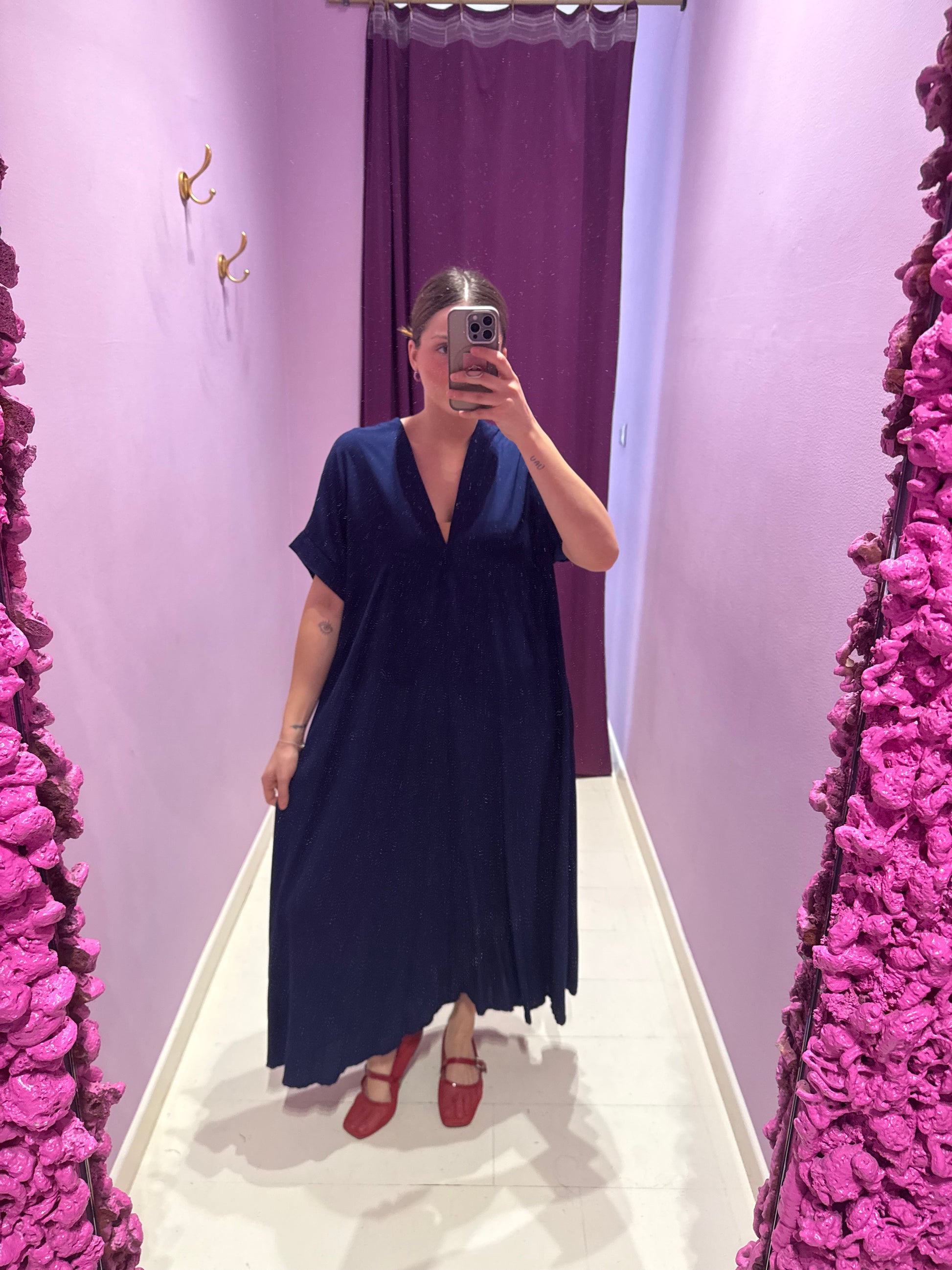 Abito Kimono Blu Royal