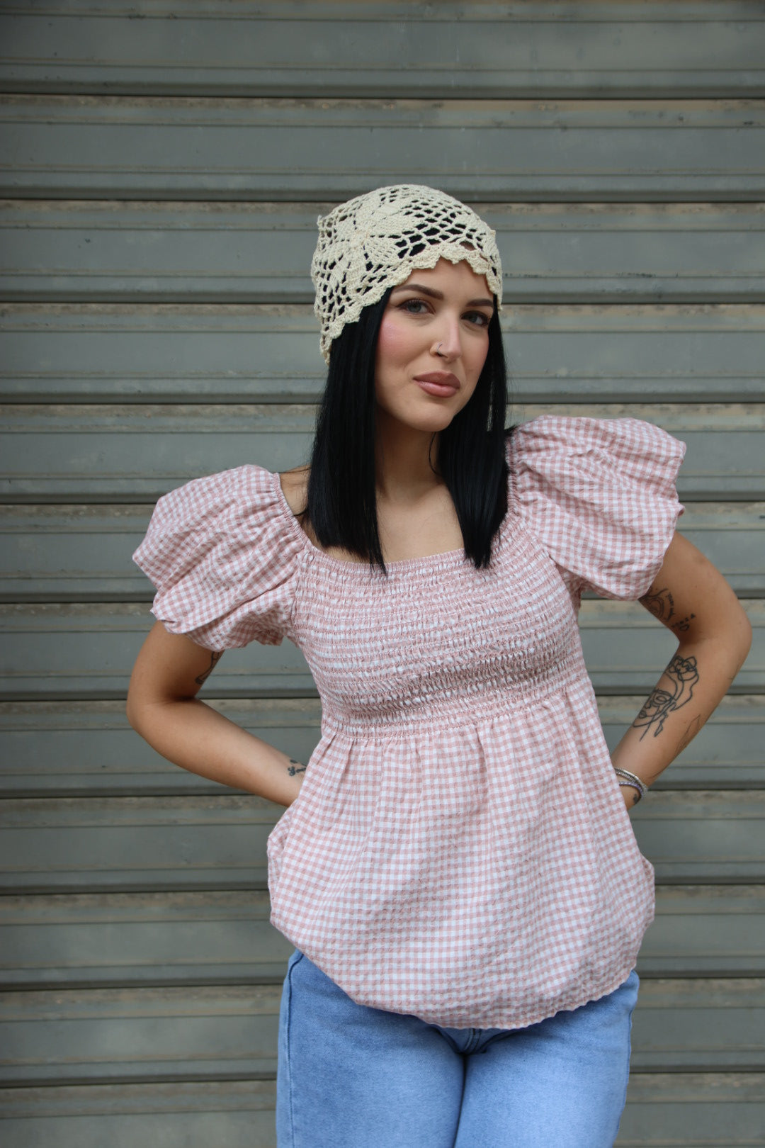 Maglia Vichy Rosa