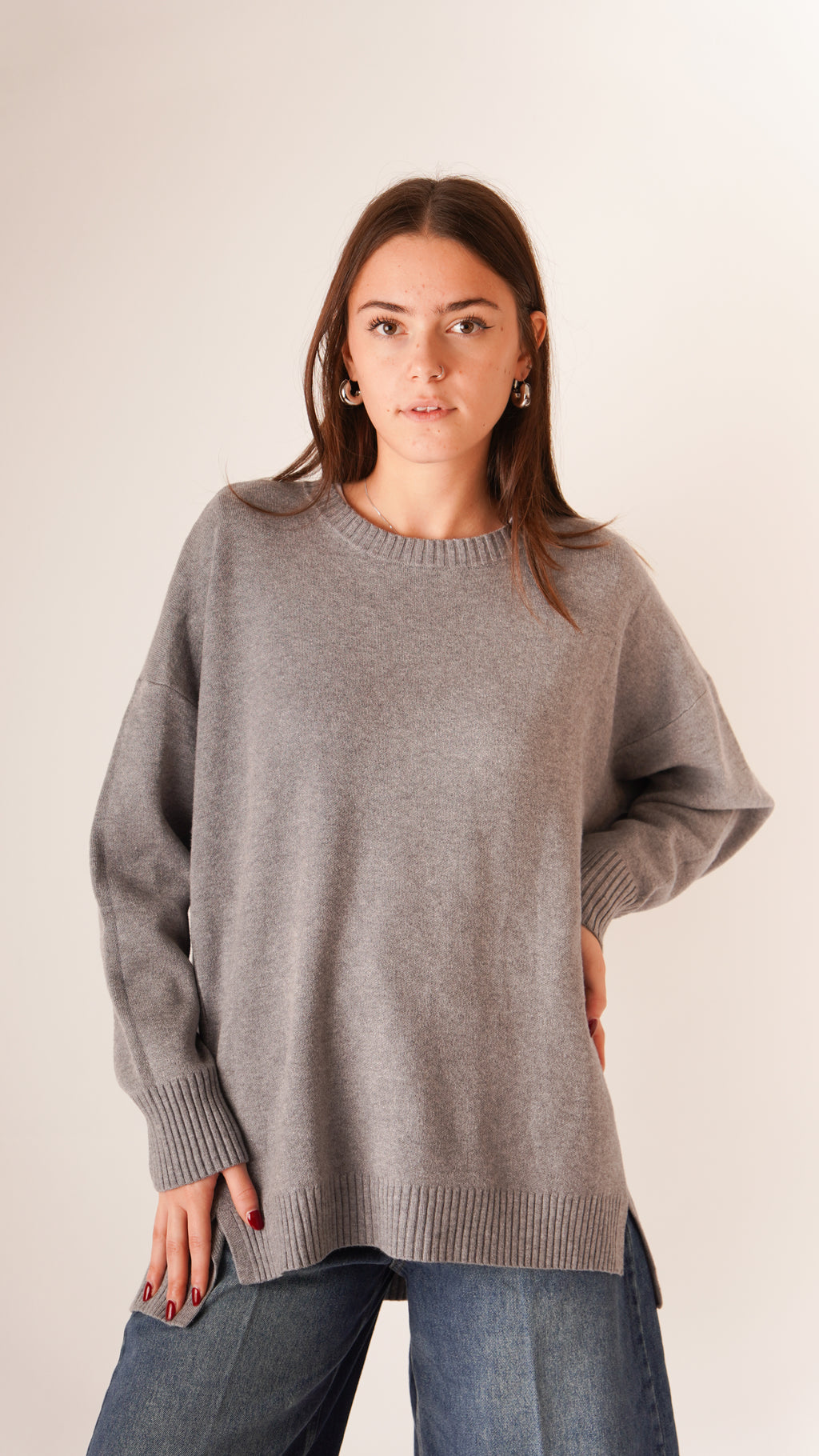 Maxi Maglia Sveva Grigia