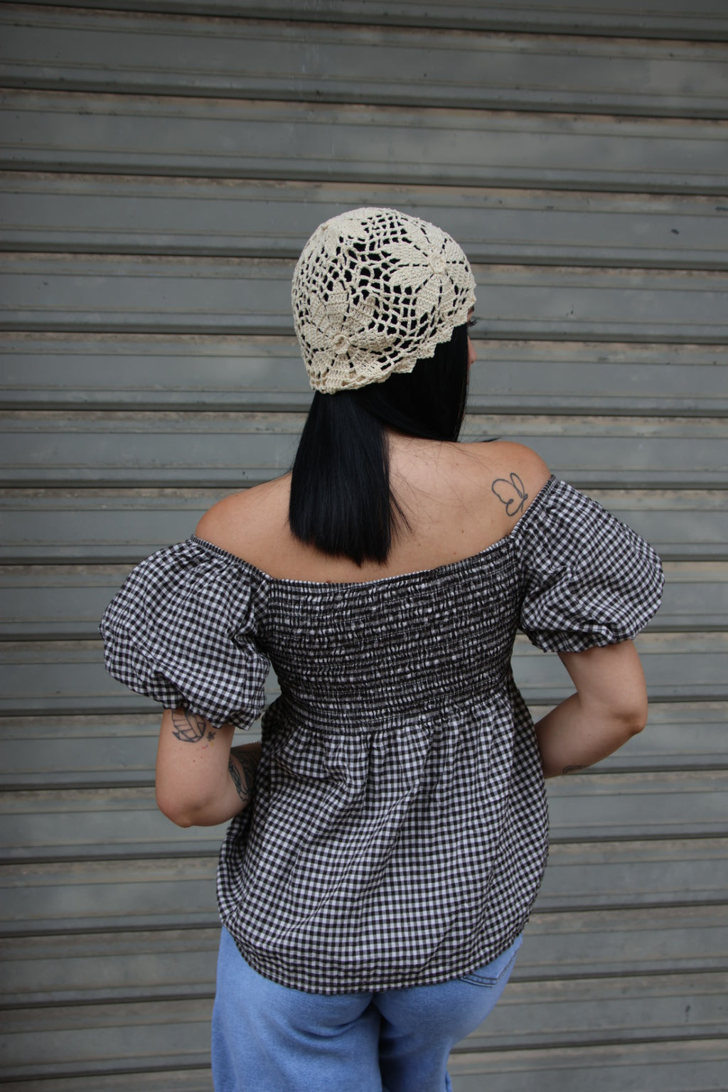 Maglia Vichy Marrone