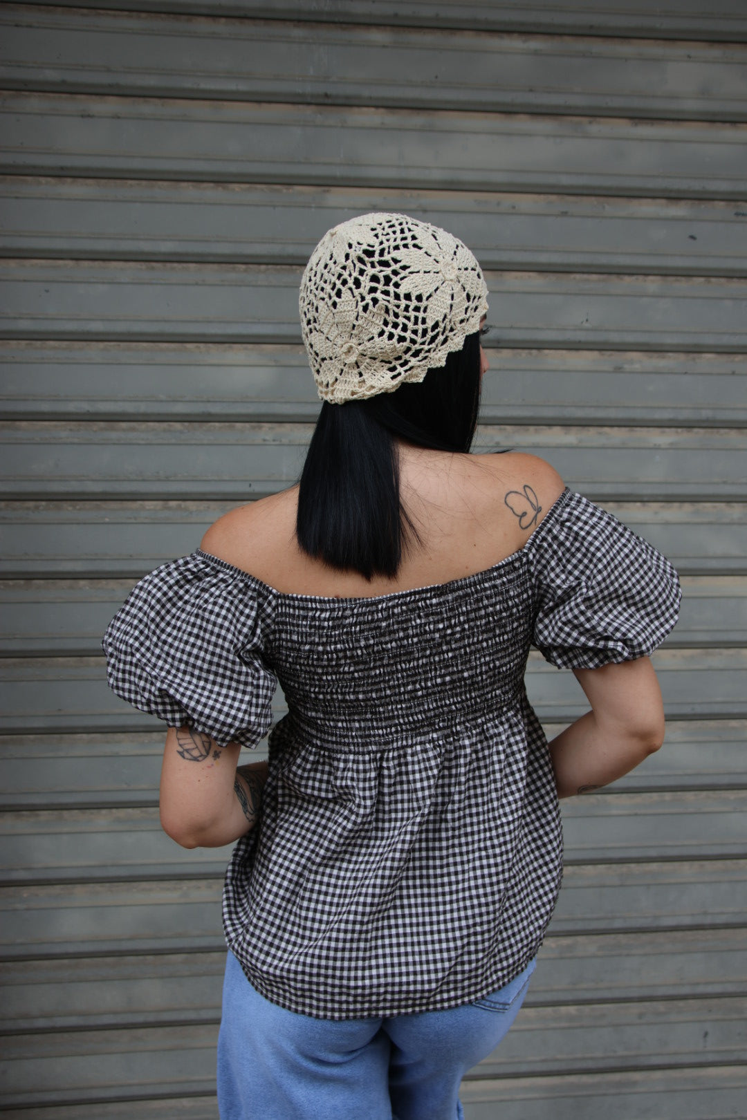 Maglia Vichy Marrone