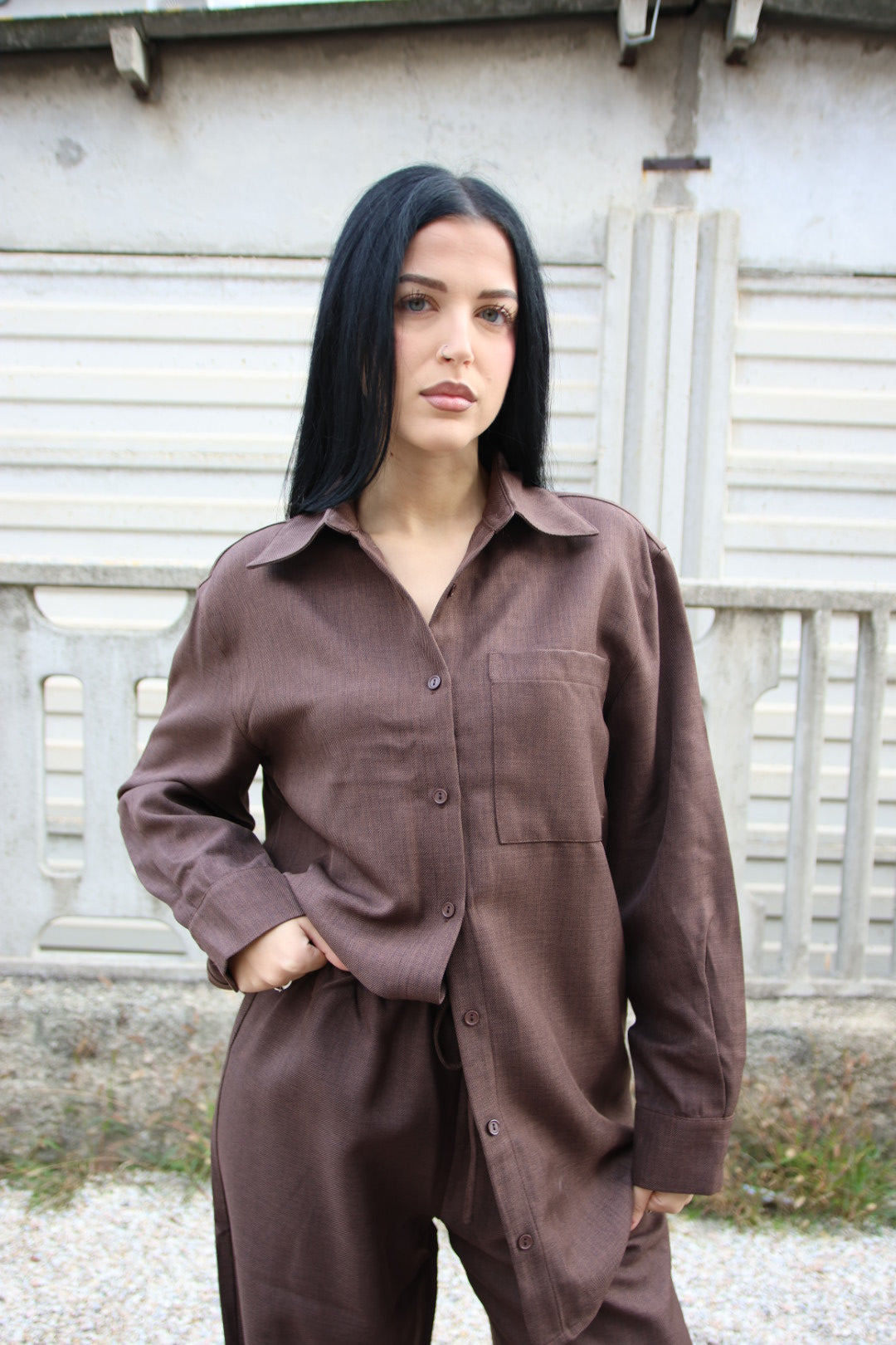 Camicia Diana Choco