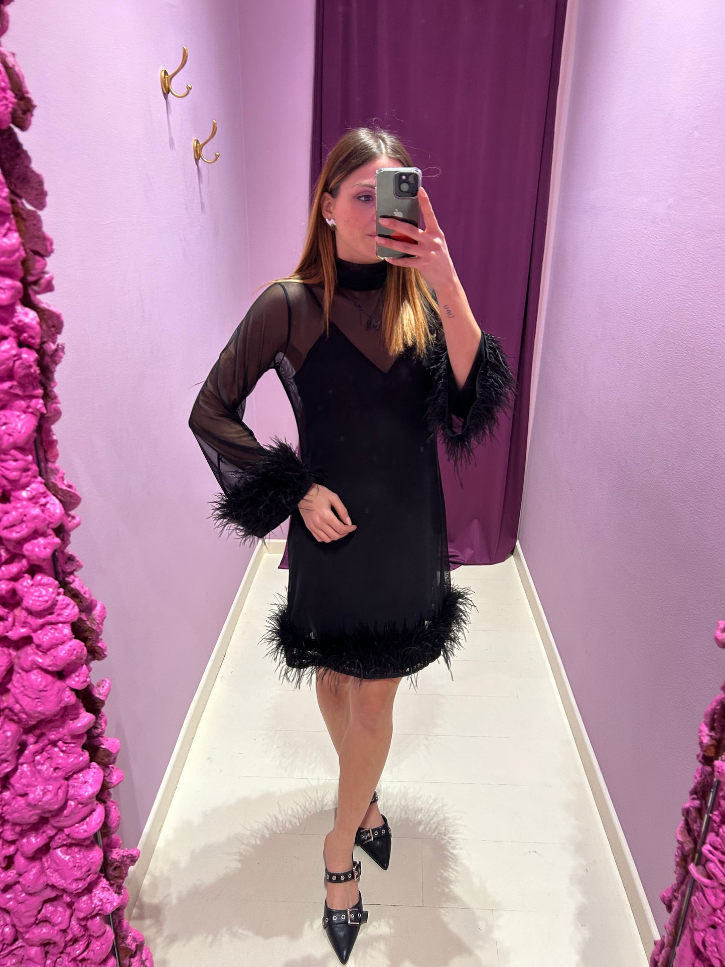 Dress Plume Nero