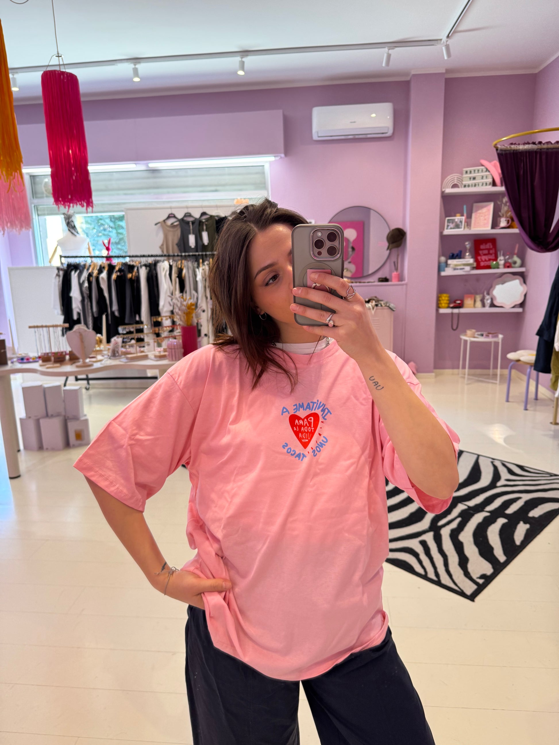 T-Shirt Tacos Rosa