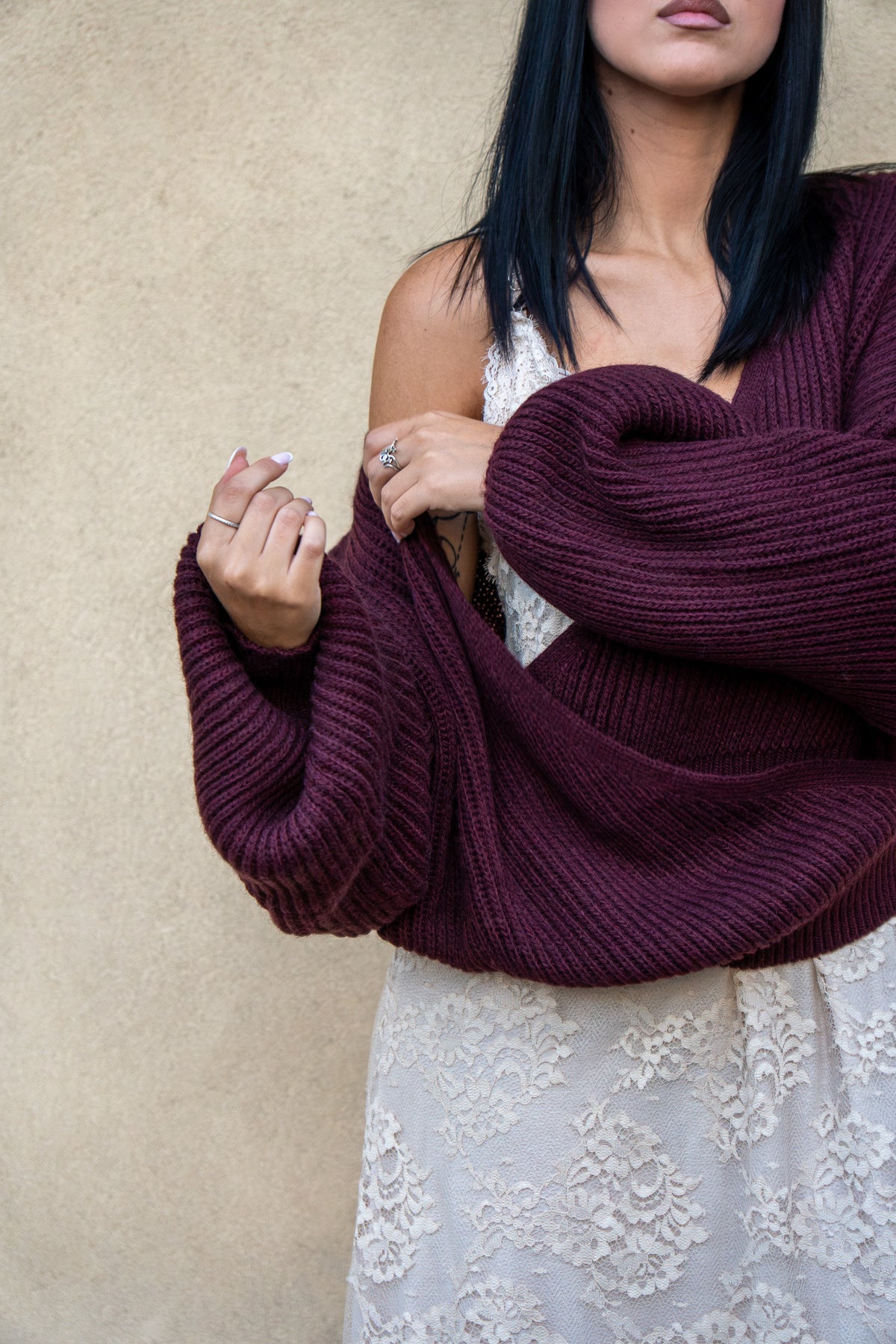 Maglione Rosemary Bordeaux