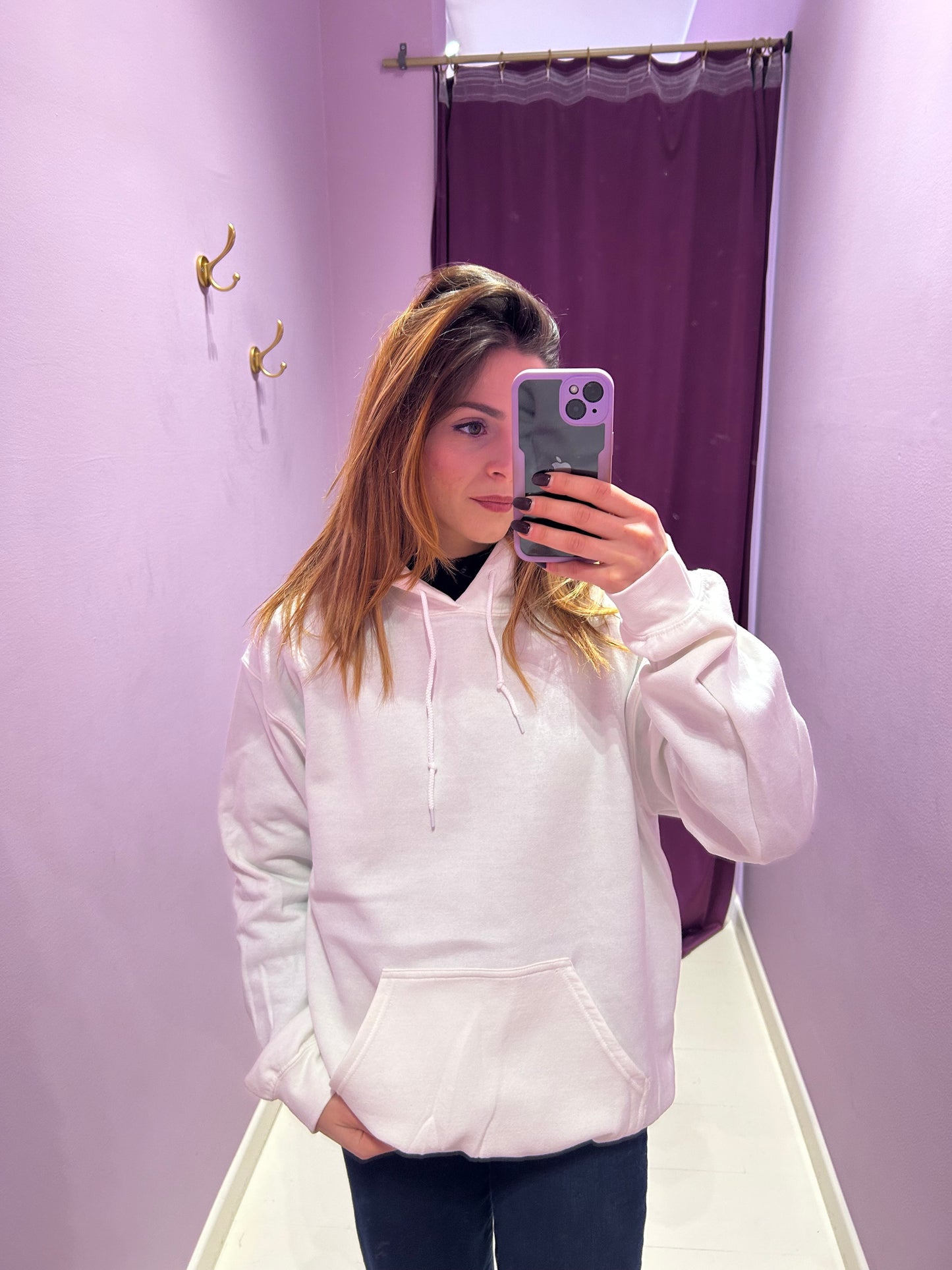 Felpa Bianca Da Personalizzare