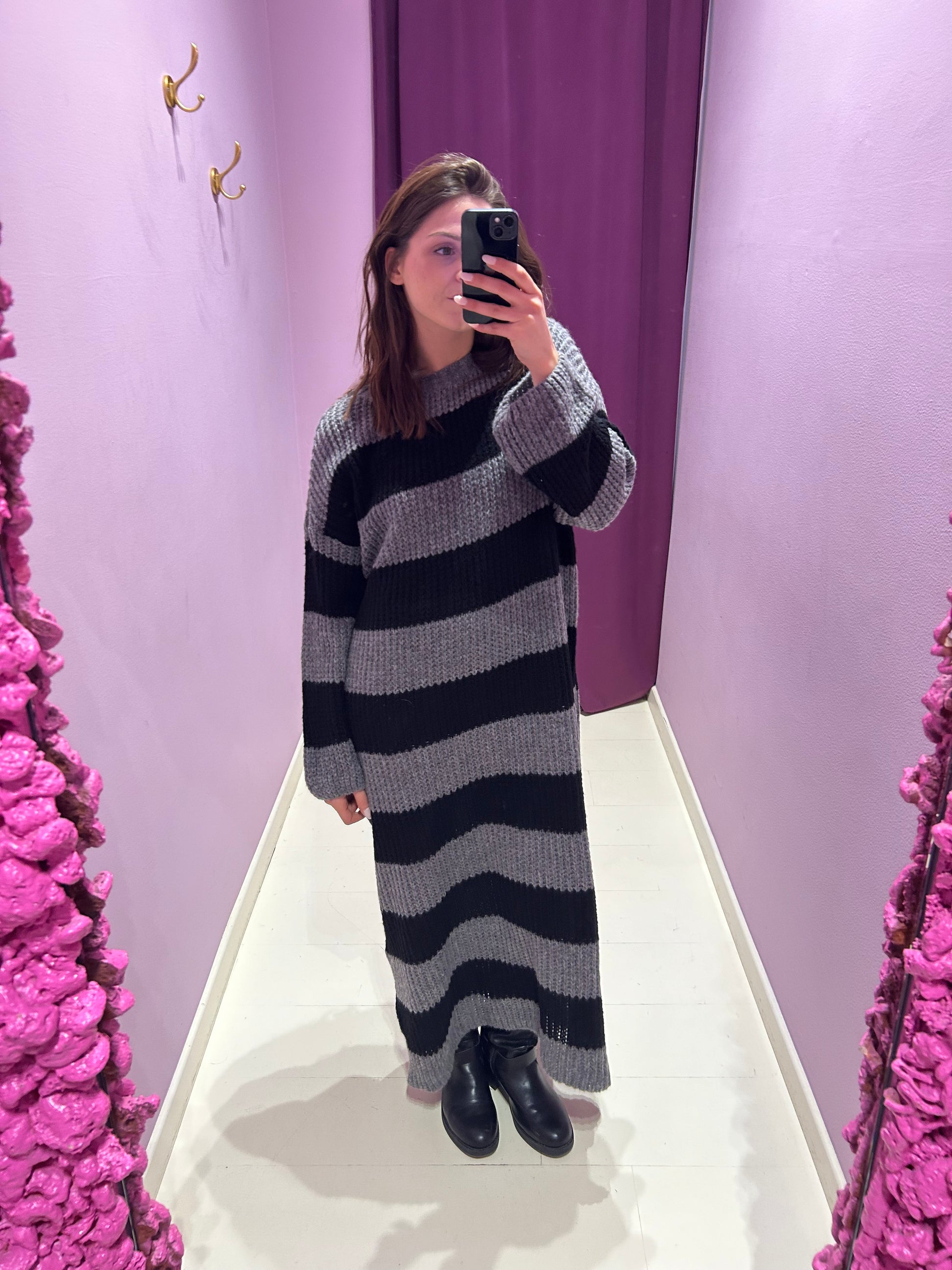 Maxi Vestito Nemo Grigio