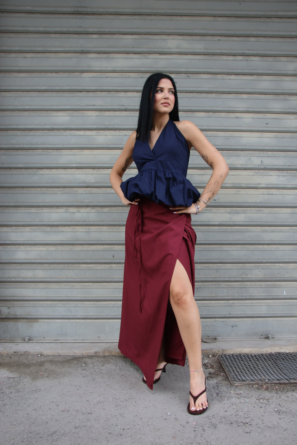 Pareo Melissa Bordeaux