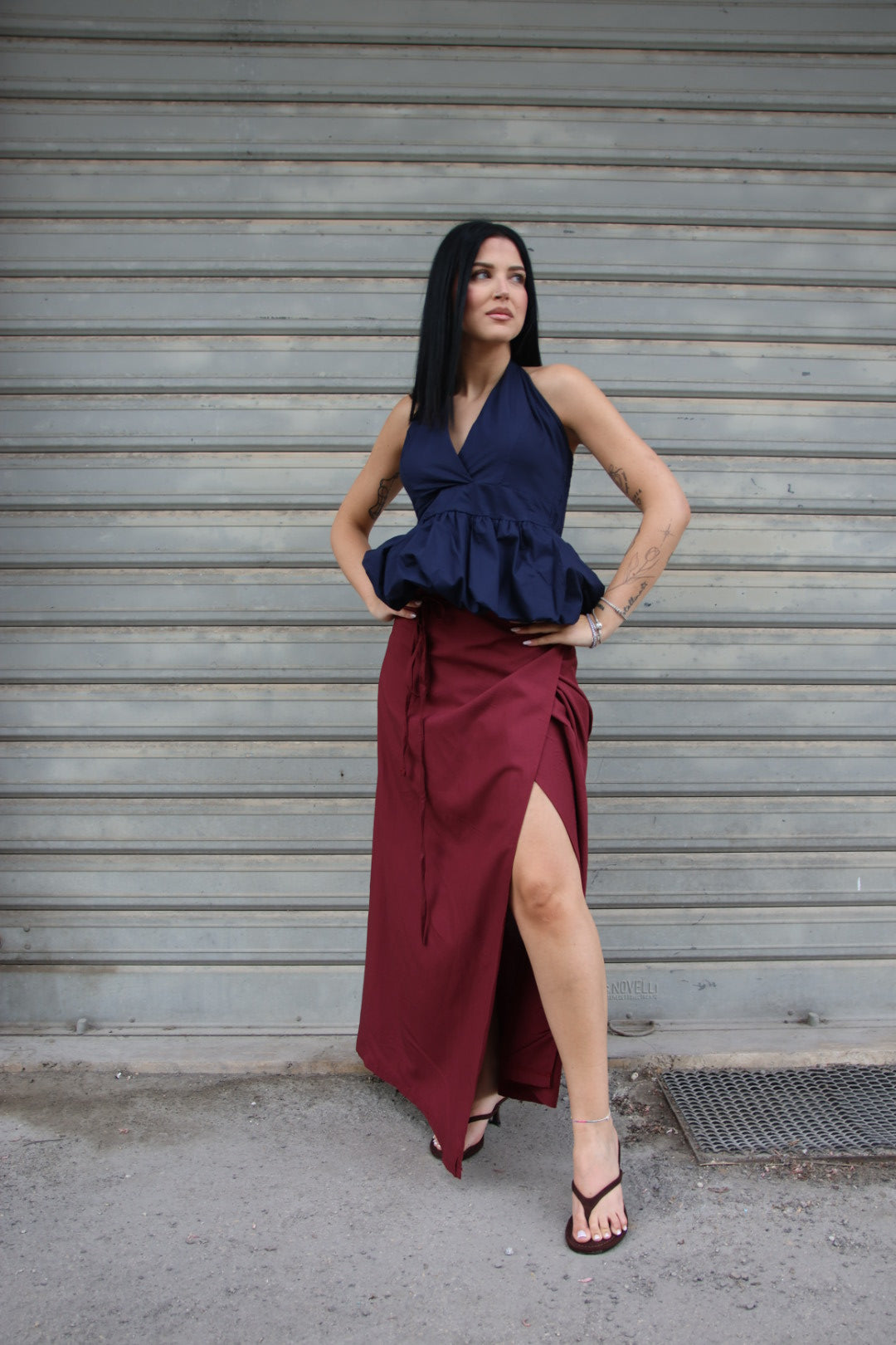 Pareo Melissa Bordeaux