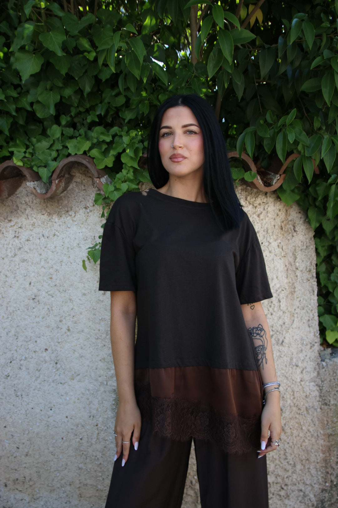 T-Shirt Hana Marrone