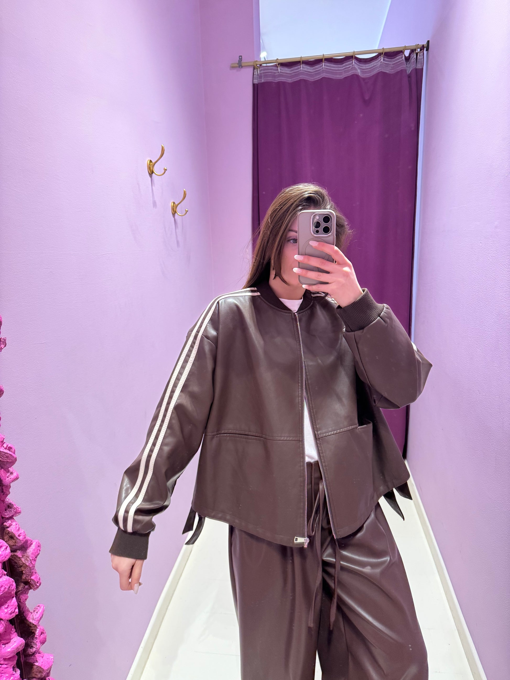 Bomber Rosalia Marrone